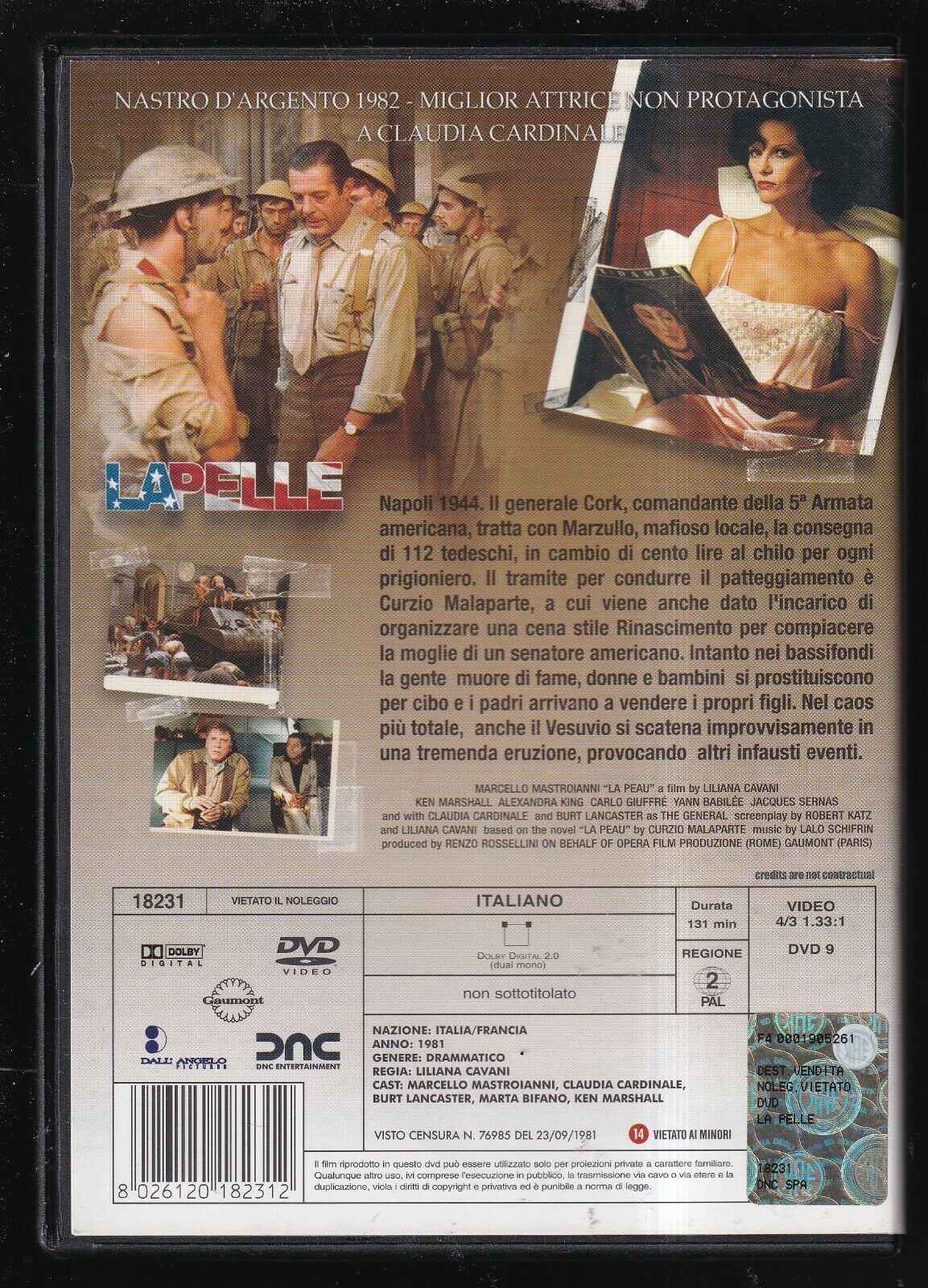 EBOND La Pelle Di Liliana Cavani - Mastroianni Collection DVD DB722156