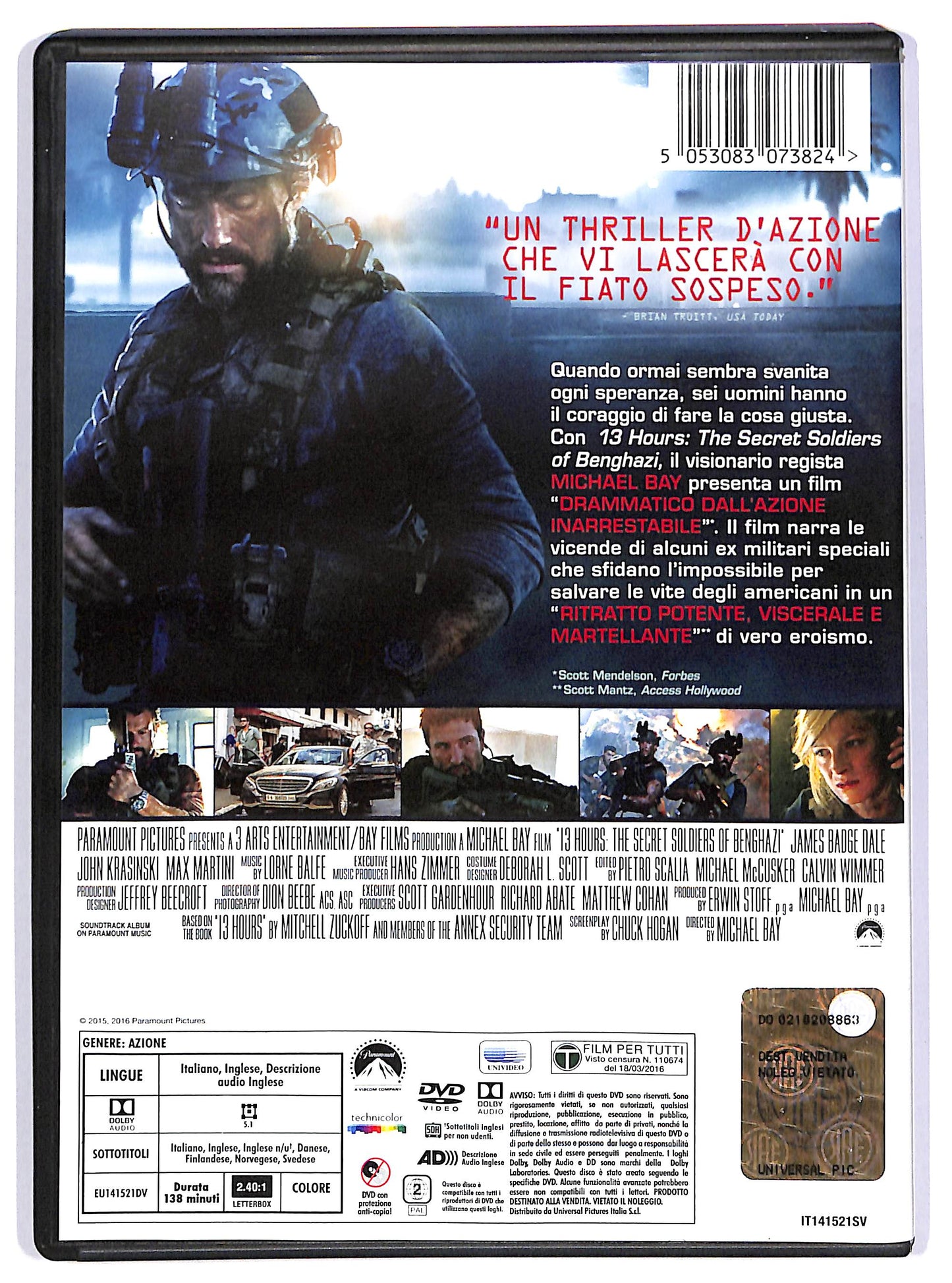 EBOND 13 hours - The Secret Soldiers of Benghazi NOLEGGIO DVD DB722746