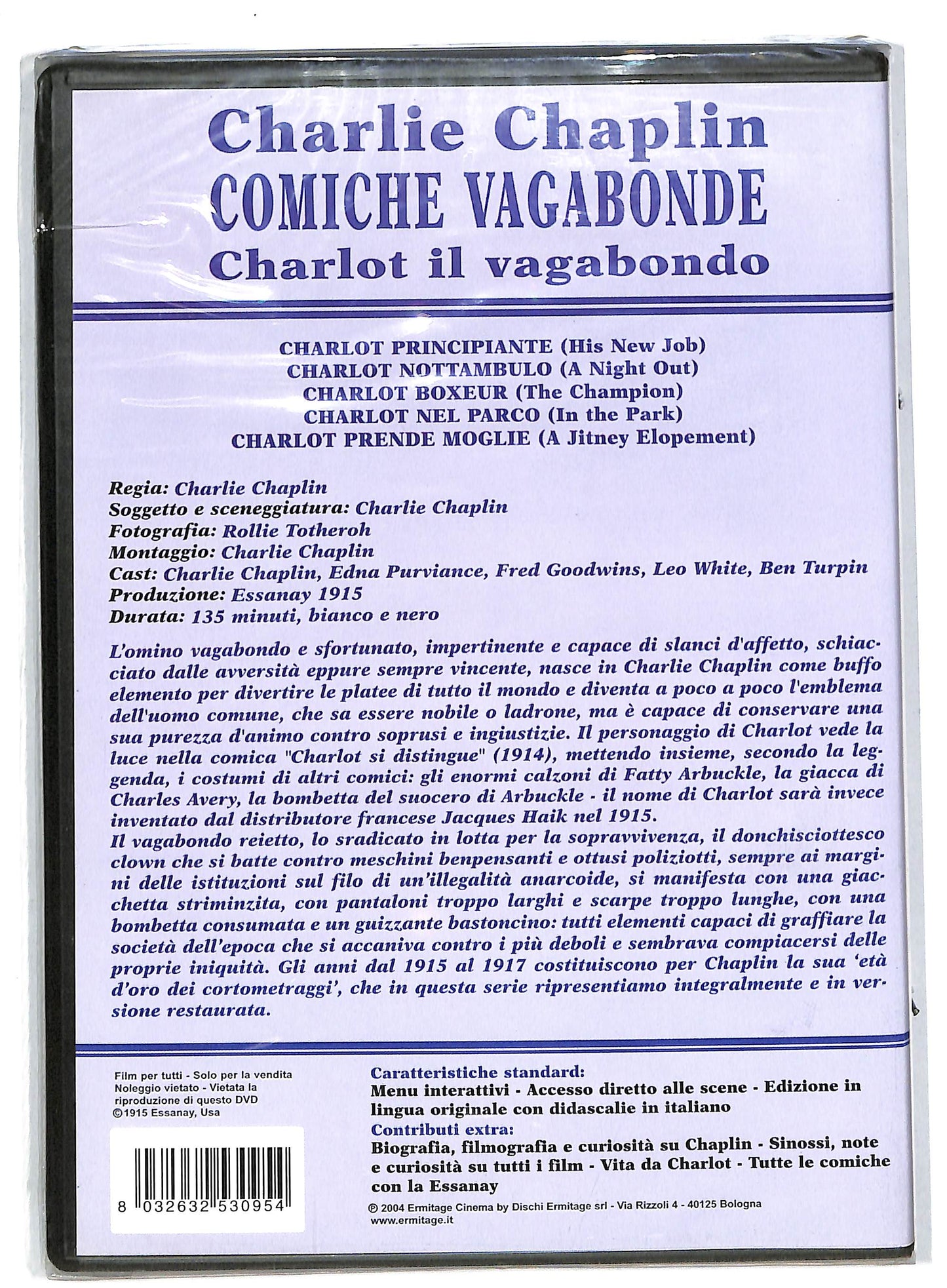 EBOND Charlie Chaplin - Comiche Vagabonde Vol.1 DVD DB722926