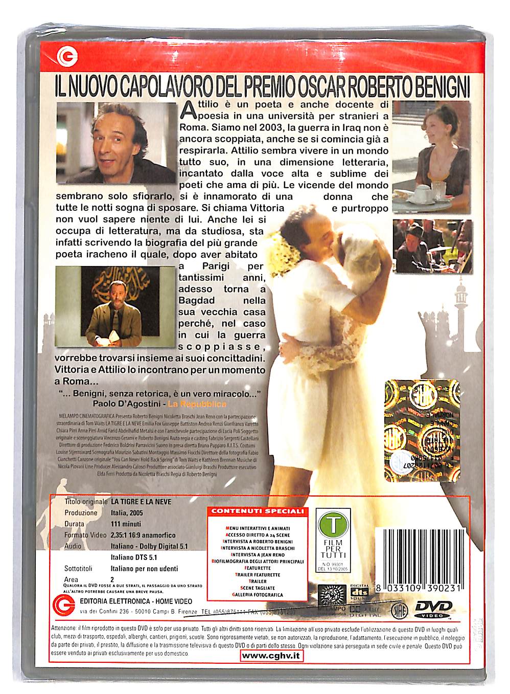 EBOND La Tigre e la Neve DVD DB722941