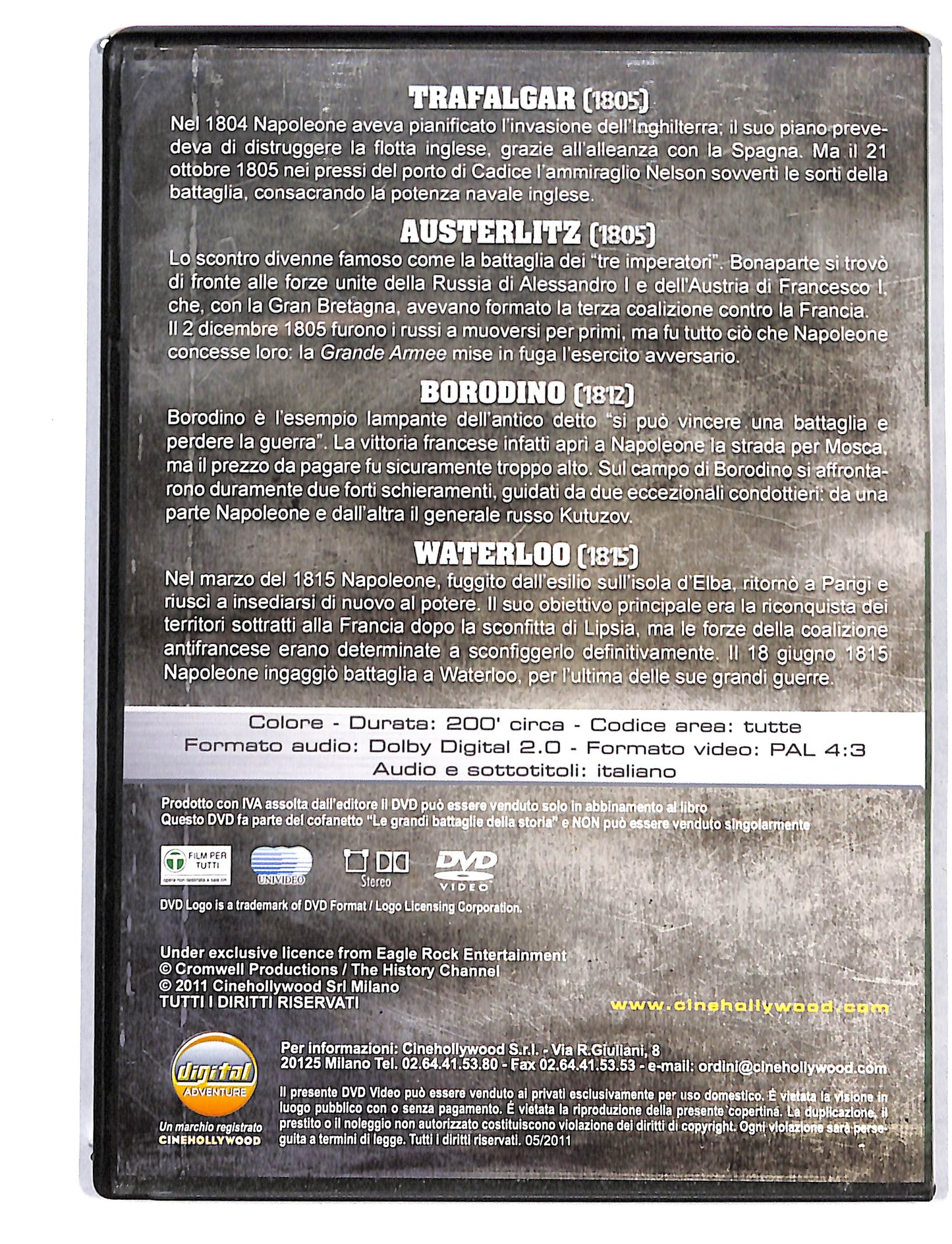 EBOND Le grandi battaglie della storia vol.2 battaglie napoleoniche DVD DB723150