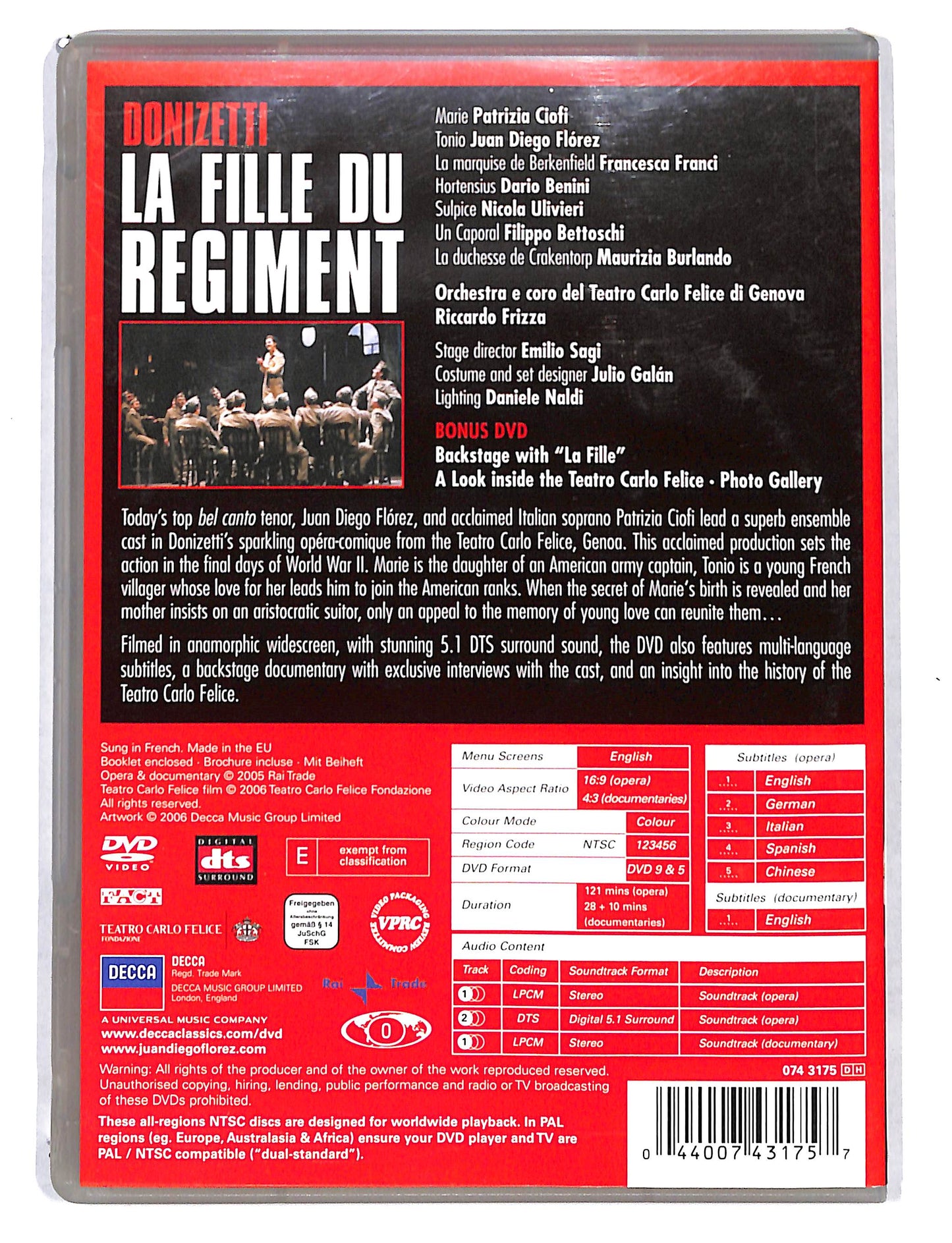 EBOND Donizetti - la fille du Regiment DVD DB723156