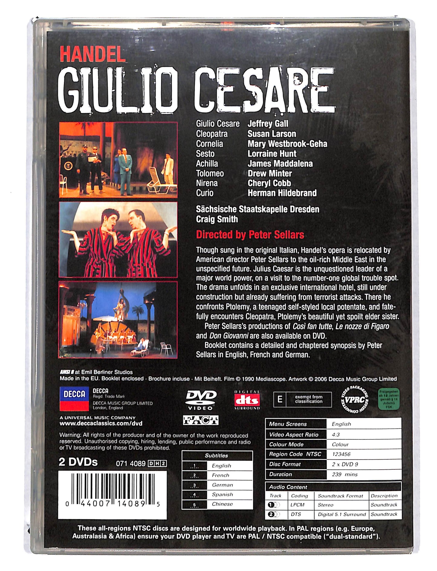 EBOND Handel - Giulio Cesare Peter Sellars DVD DB723160