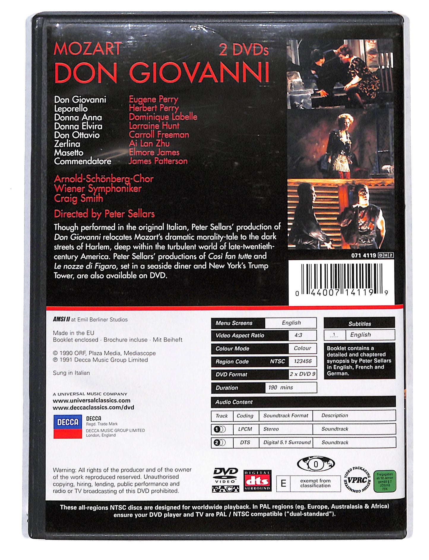 EBOND Mozart - Don Giovanni Peter Sellars DVD DB723162