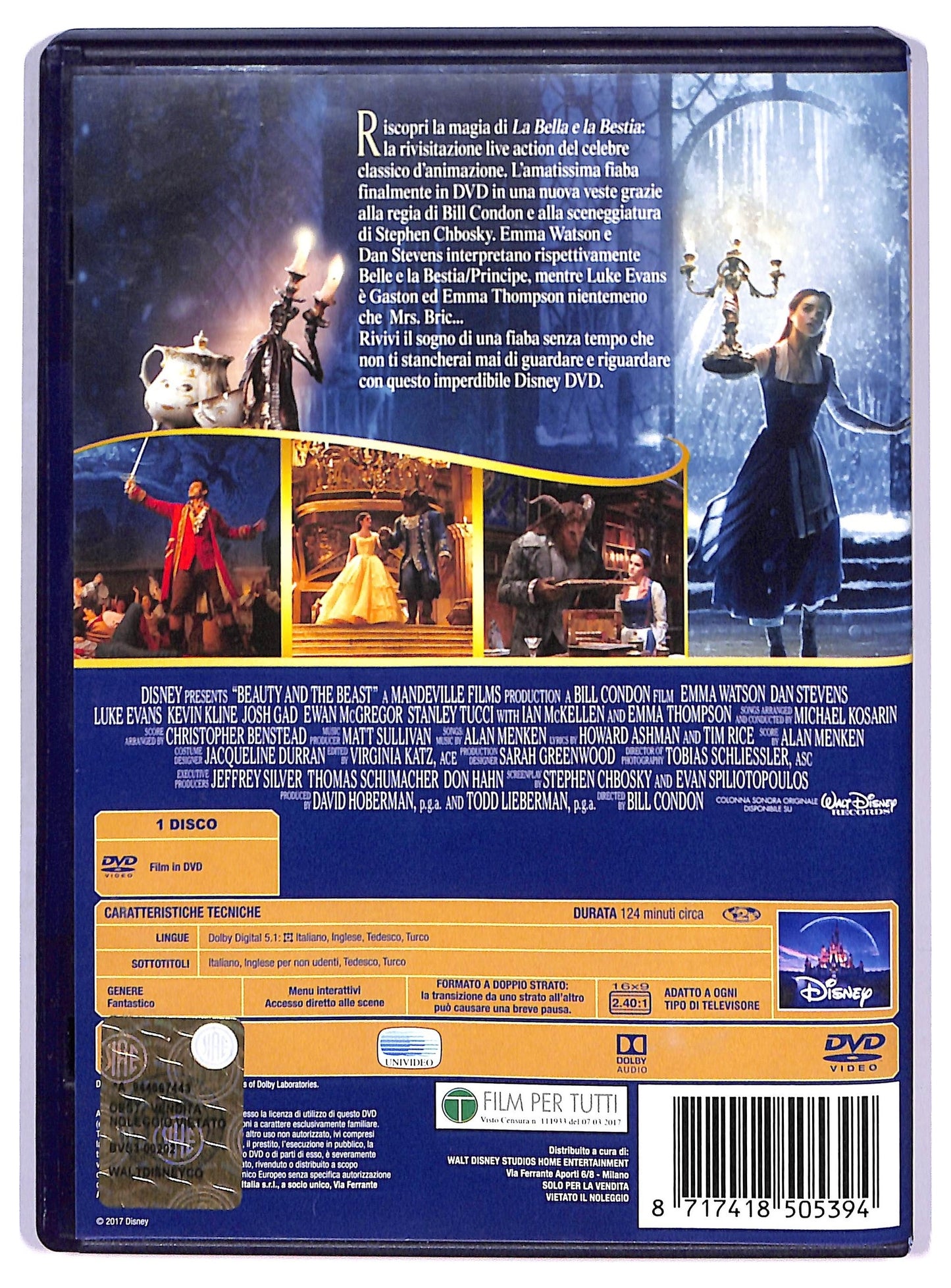 EBOND La Bella e la Bestia 2017 NOLEGGIO DVD DB723237