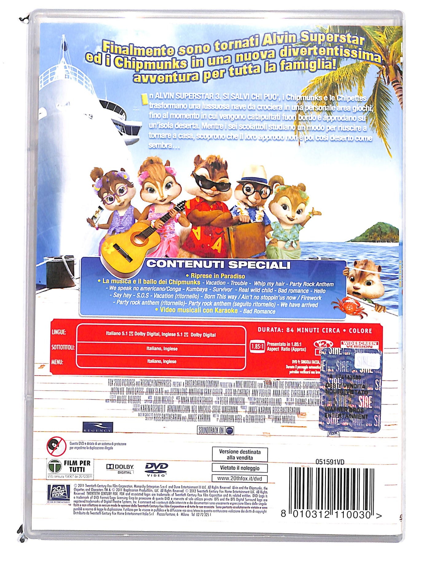 EBOND Alvin superstar 3 si salvi chi puo SLIMCASE DVD DB723606