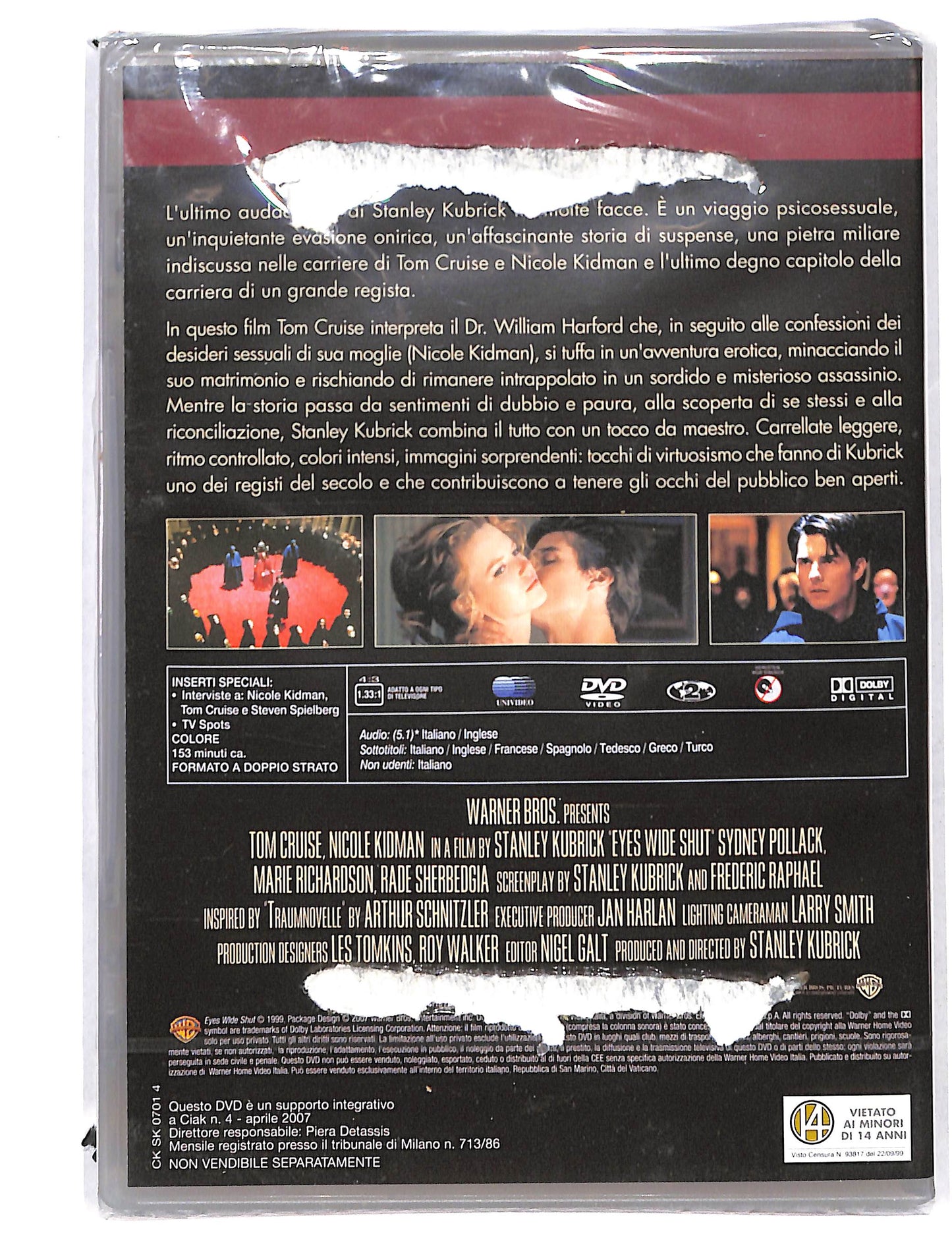 EBOND Kubrick Collection - Eyes wide shut EDITORIALE DVD DB723610