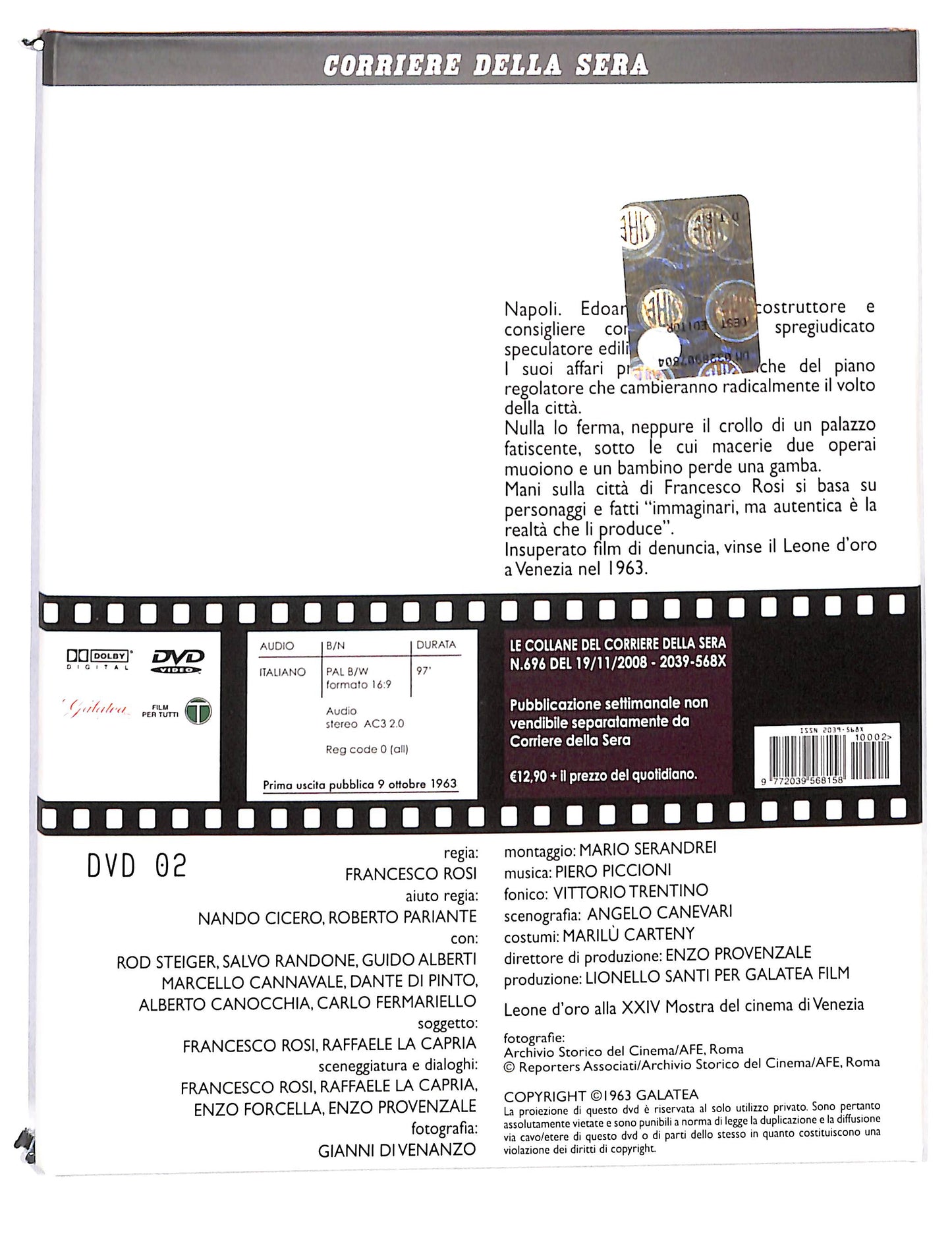 EBOND Le mani sulla citta vol.2 EDITORIALE DIGIPACK DVD DB723611