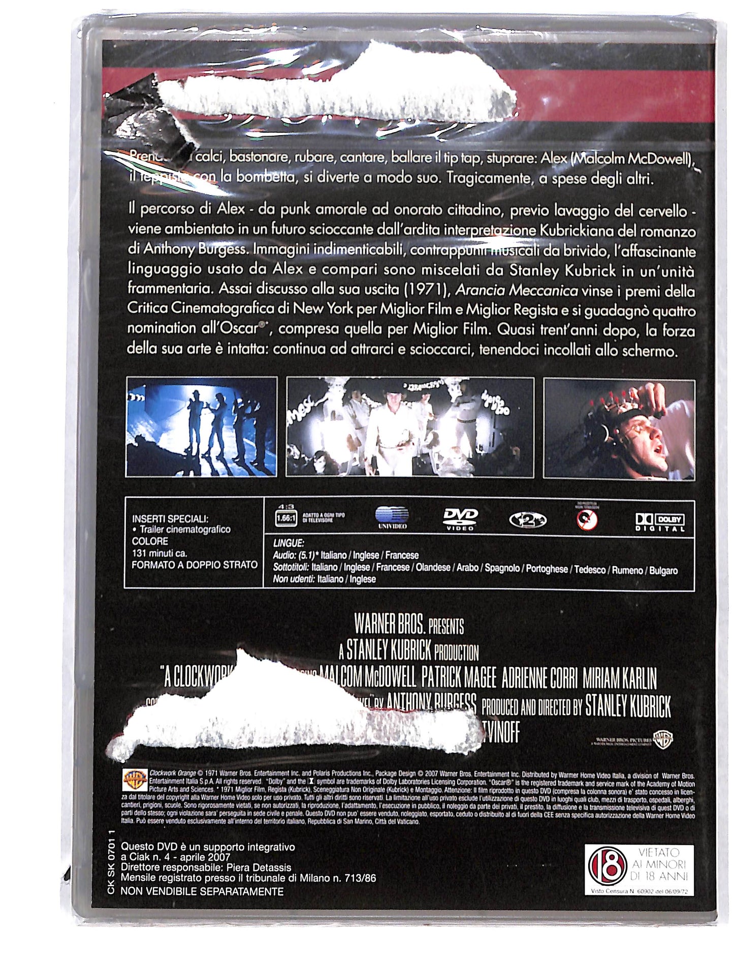 EBOND Kubrick collection - arancia meccanica EDITORIALE DVD DB723618