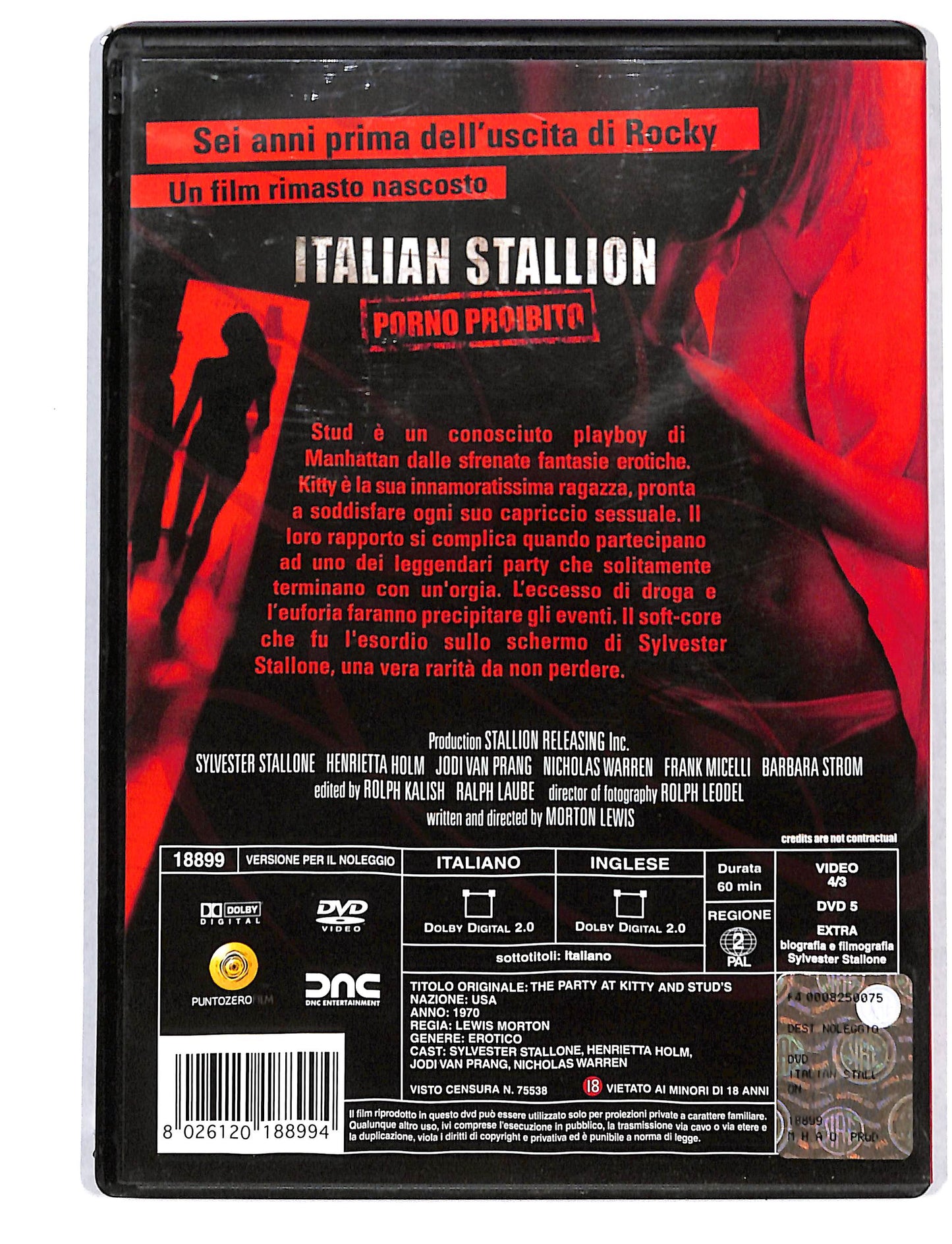 EBOND Sylvester Stallone - Italian Stallion NOLEGGIO DVD DB723641