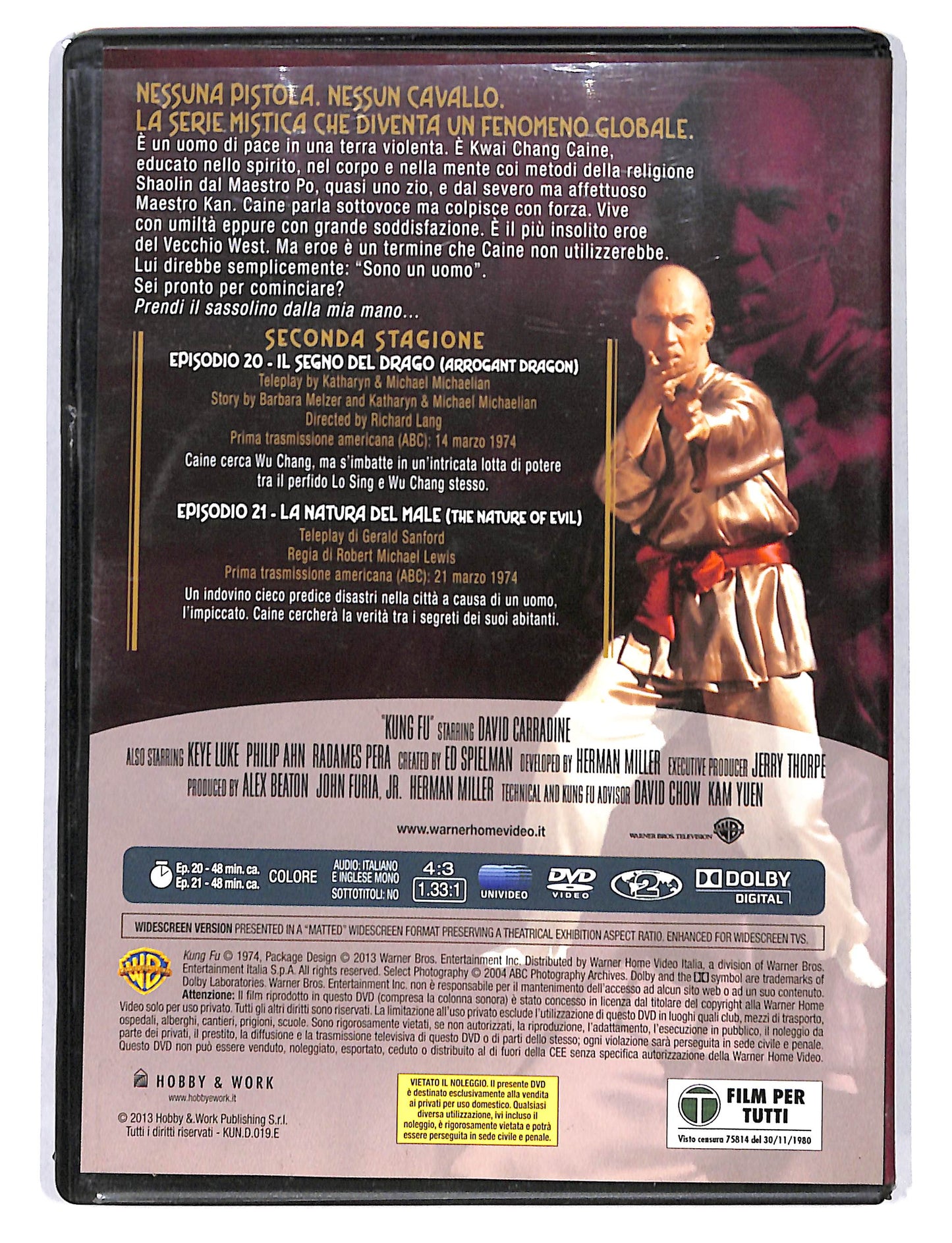 EBOND Kung Fu Seconda stagione eps 20-21 EDITORIALE DVD DB723823