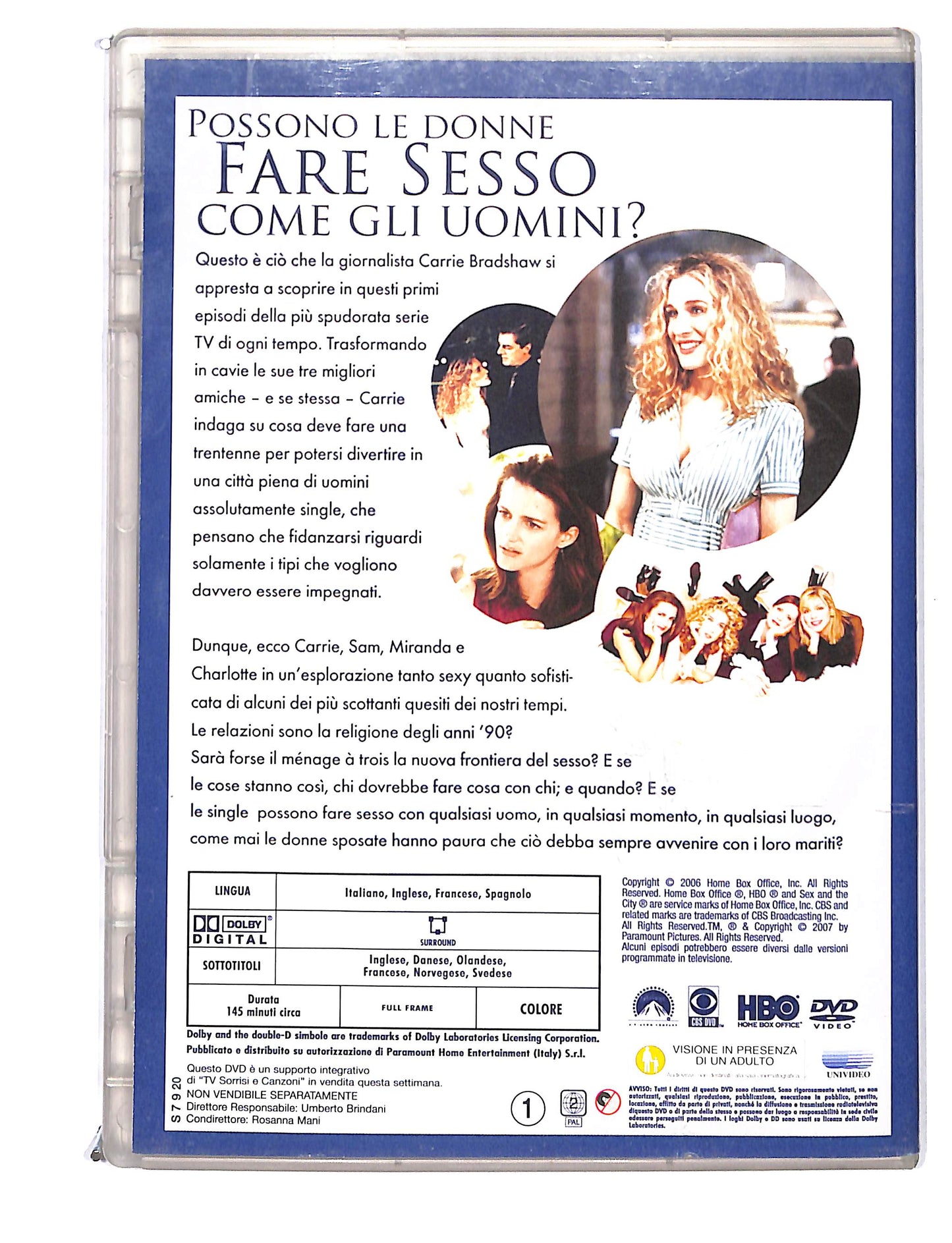 EBOND Sex and the City stagione 1 disco uno eps 1-6 EDITORIALE DVD DB723826