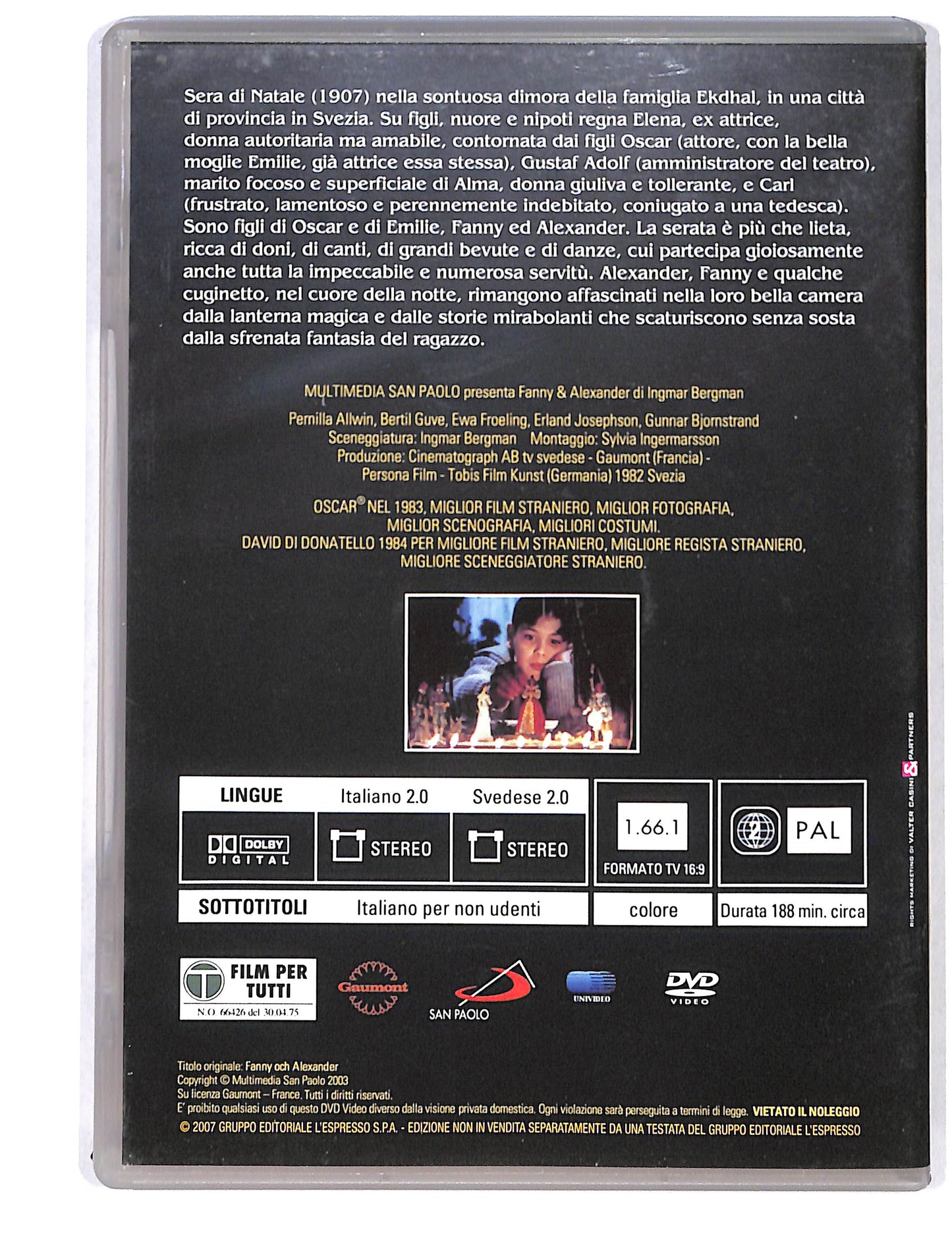 EBOND Fanny & Alexander EDITORIALE DVD DB723828