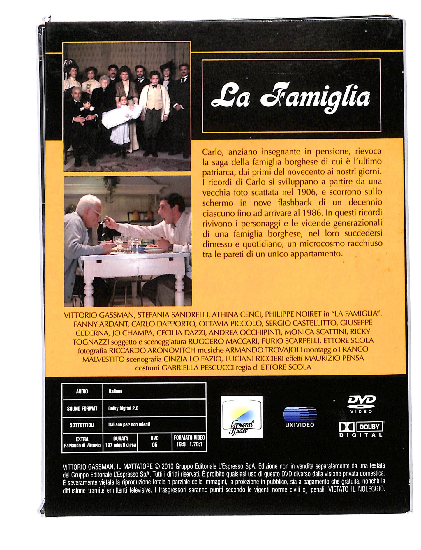 EBOND Ettore Scola la famiglia DIGIPACK DVD DB723836