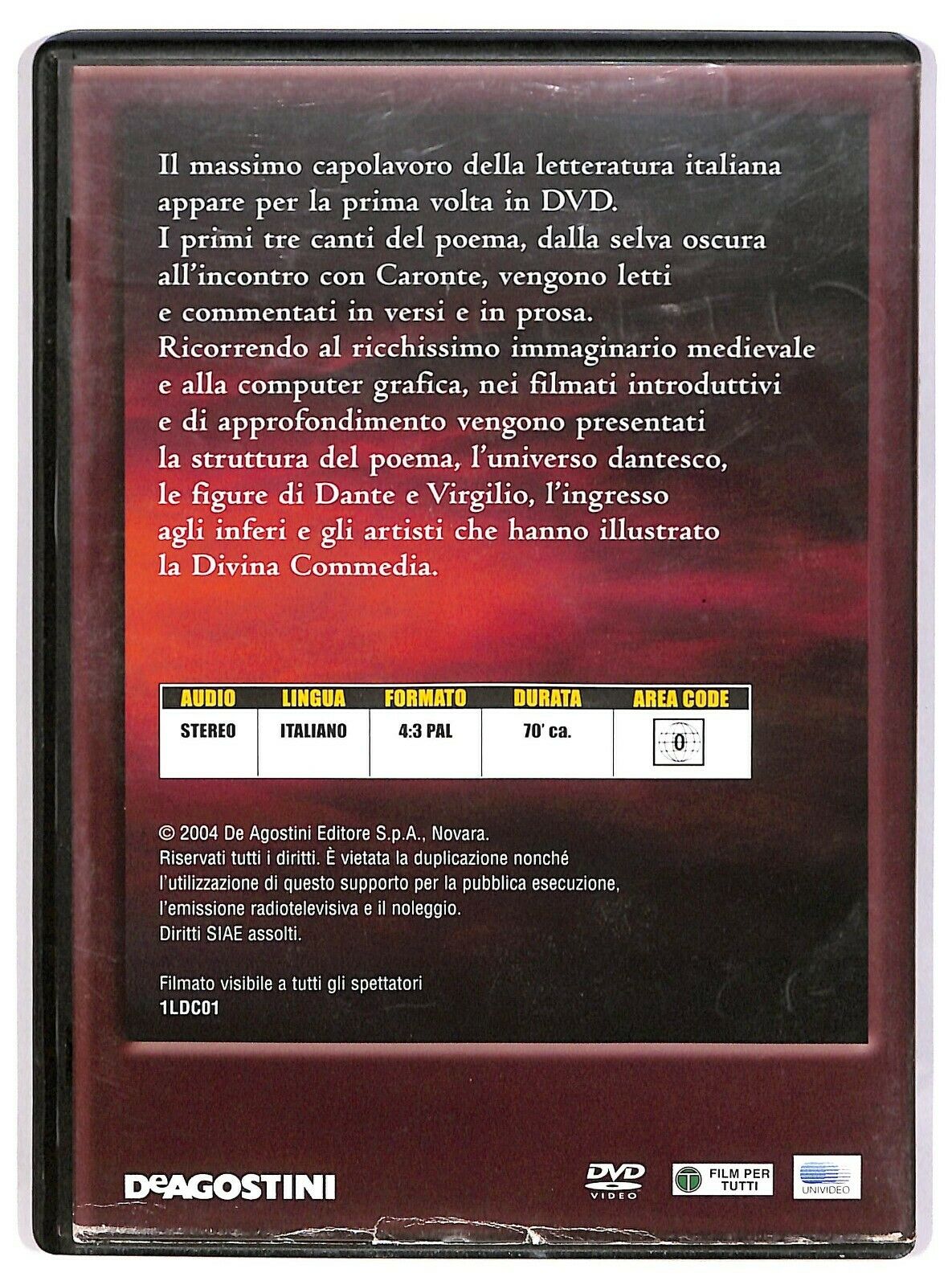 EBOND La Divina Commedia Vol.1 Inferno Canto I-II-III DVD DB723837