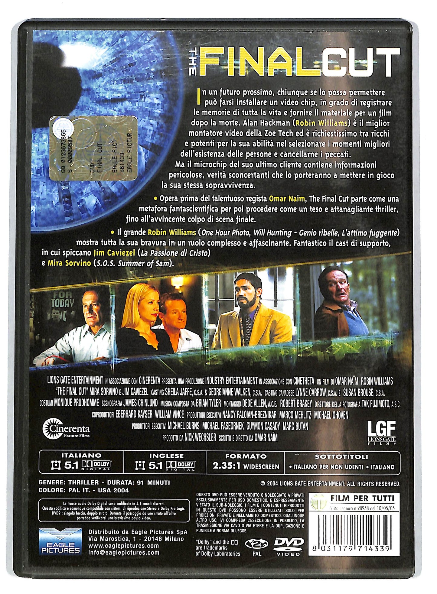 EBOND The Final Cut NOLEGGIO DVD DB724104