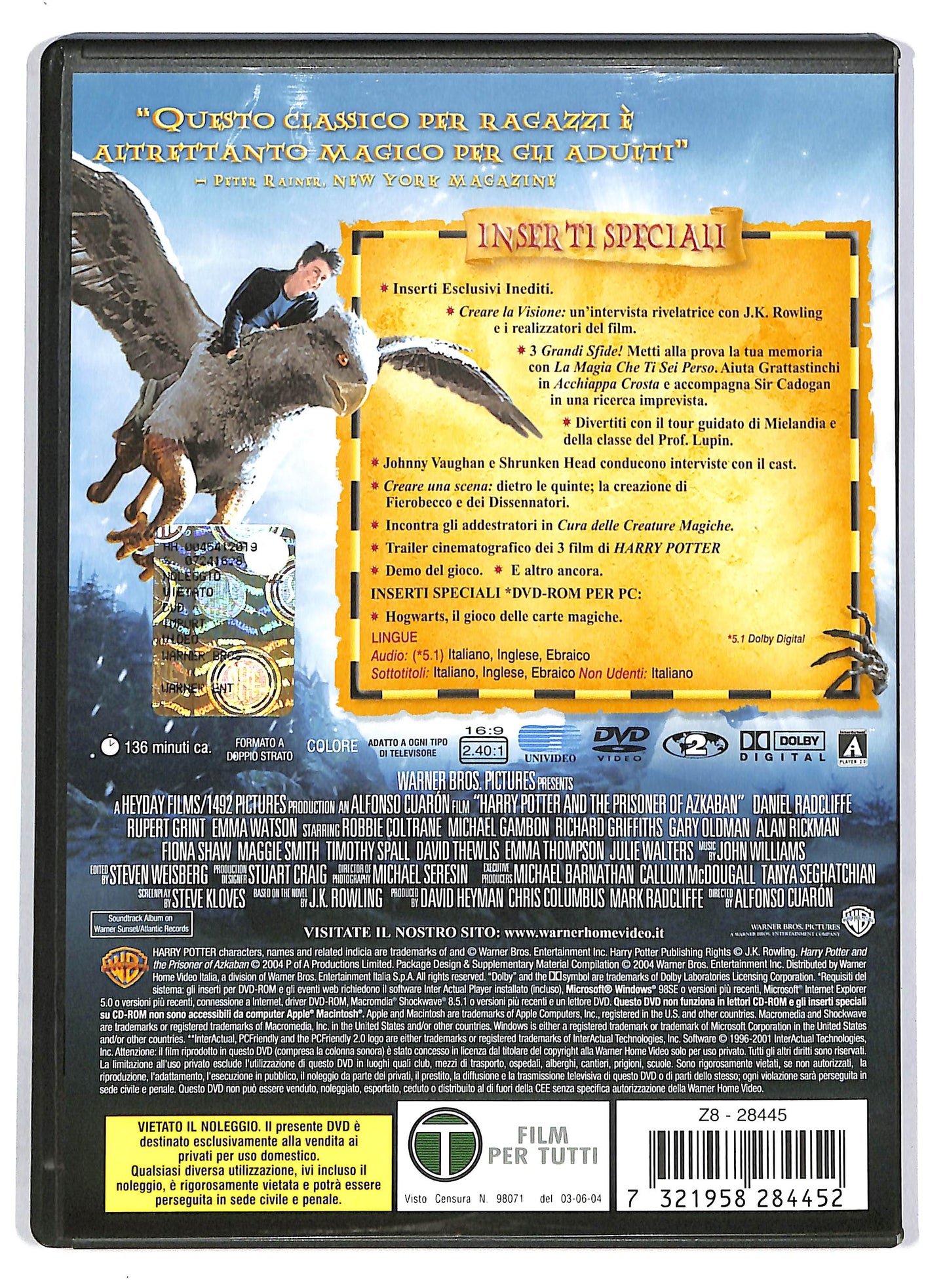 EBOND Harry Potter e il prigioniero di Azkaban DVD DB724111