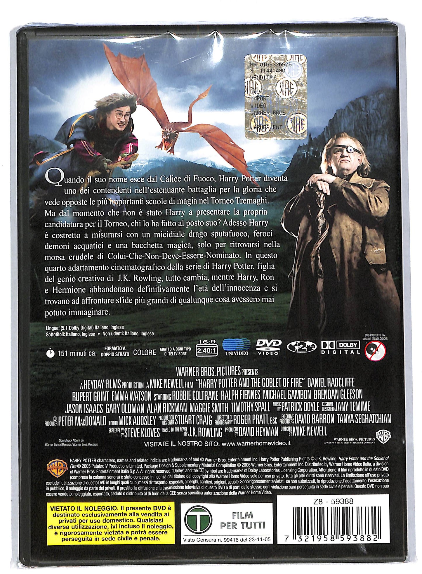 EBOND Harry Potter e il calice di fuoco NOLEGGIO DVD DB724144