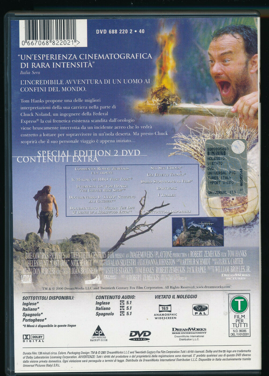 EBOND Cast Away NOLEGGIO DVD DB724155
