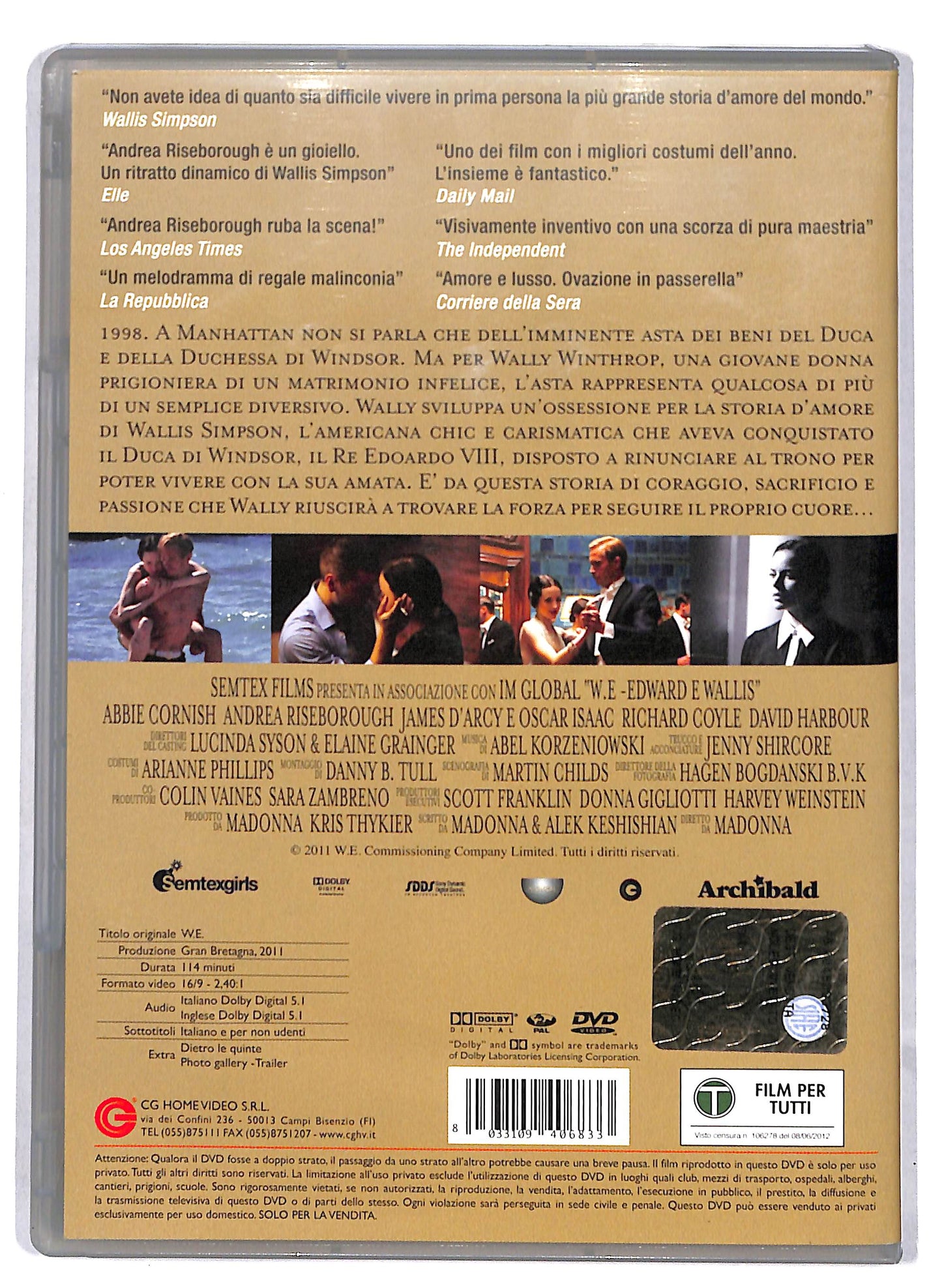 EBOND W.E. - Edward e Wallis NOLEGGIO DVD DB724159