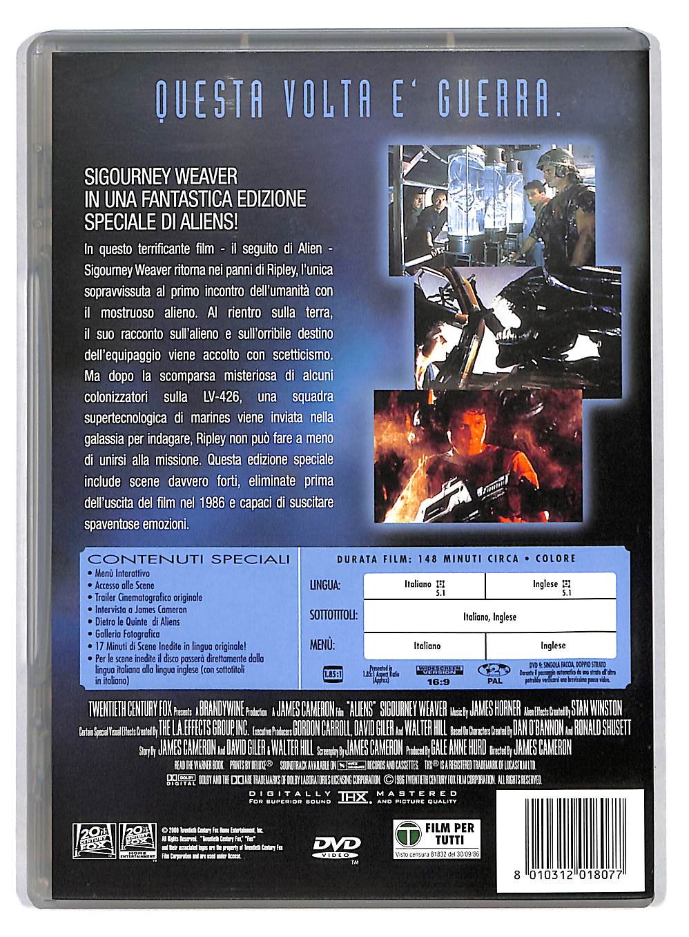 EBOND Aliens EDizione Speciale DVD DB724241