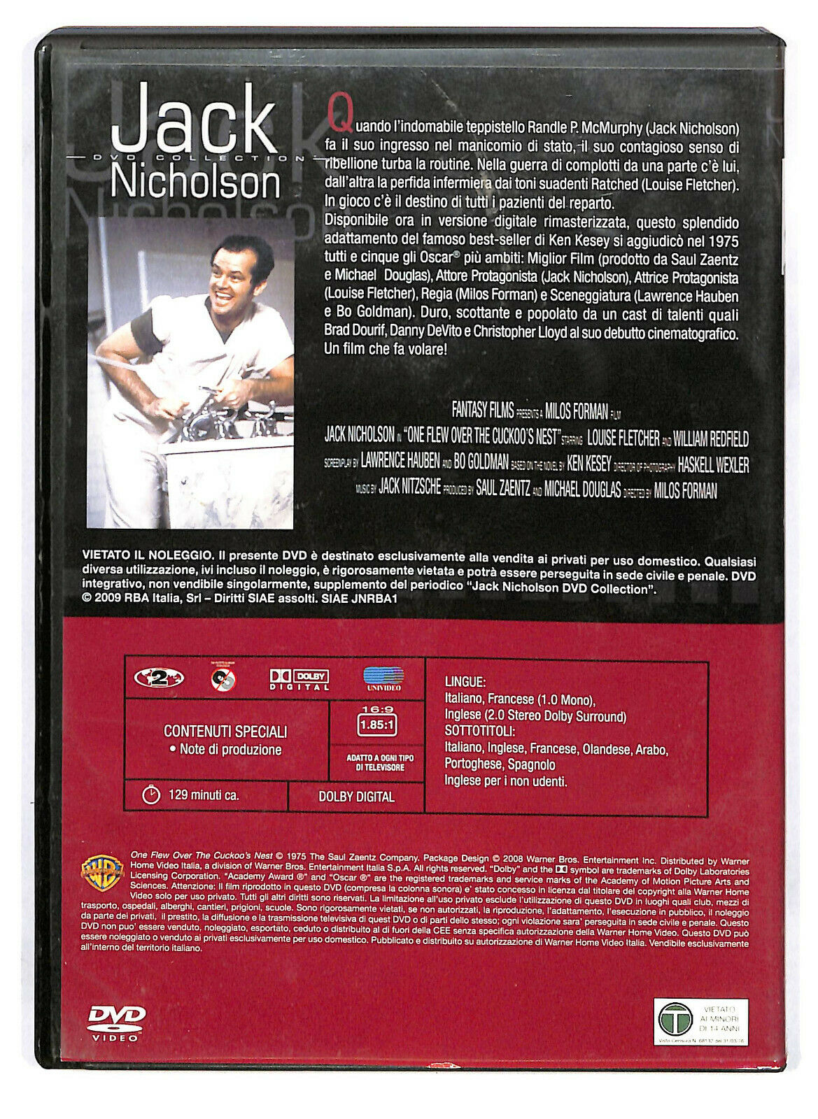 EBOND Qualcuno Volo Sul Nido Del Cuculo  Editoriale DVD DB724414