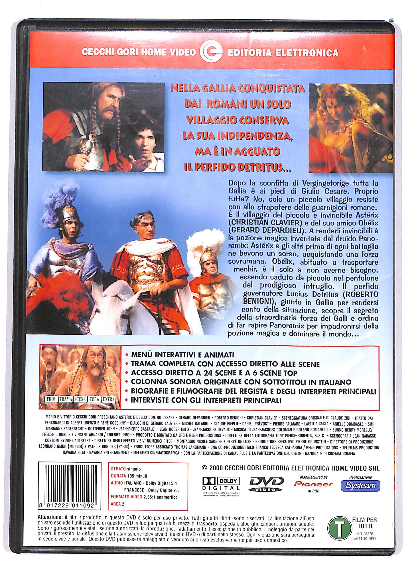EBOND Asterix e Obelix Contro Cesare DVD DB724429