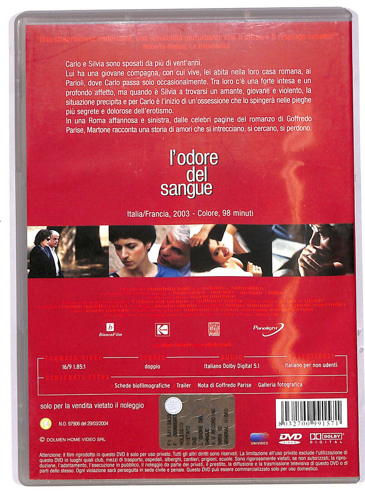 EBOND L'odore Del Sangue NOLEGGIO DVD DB724809