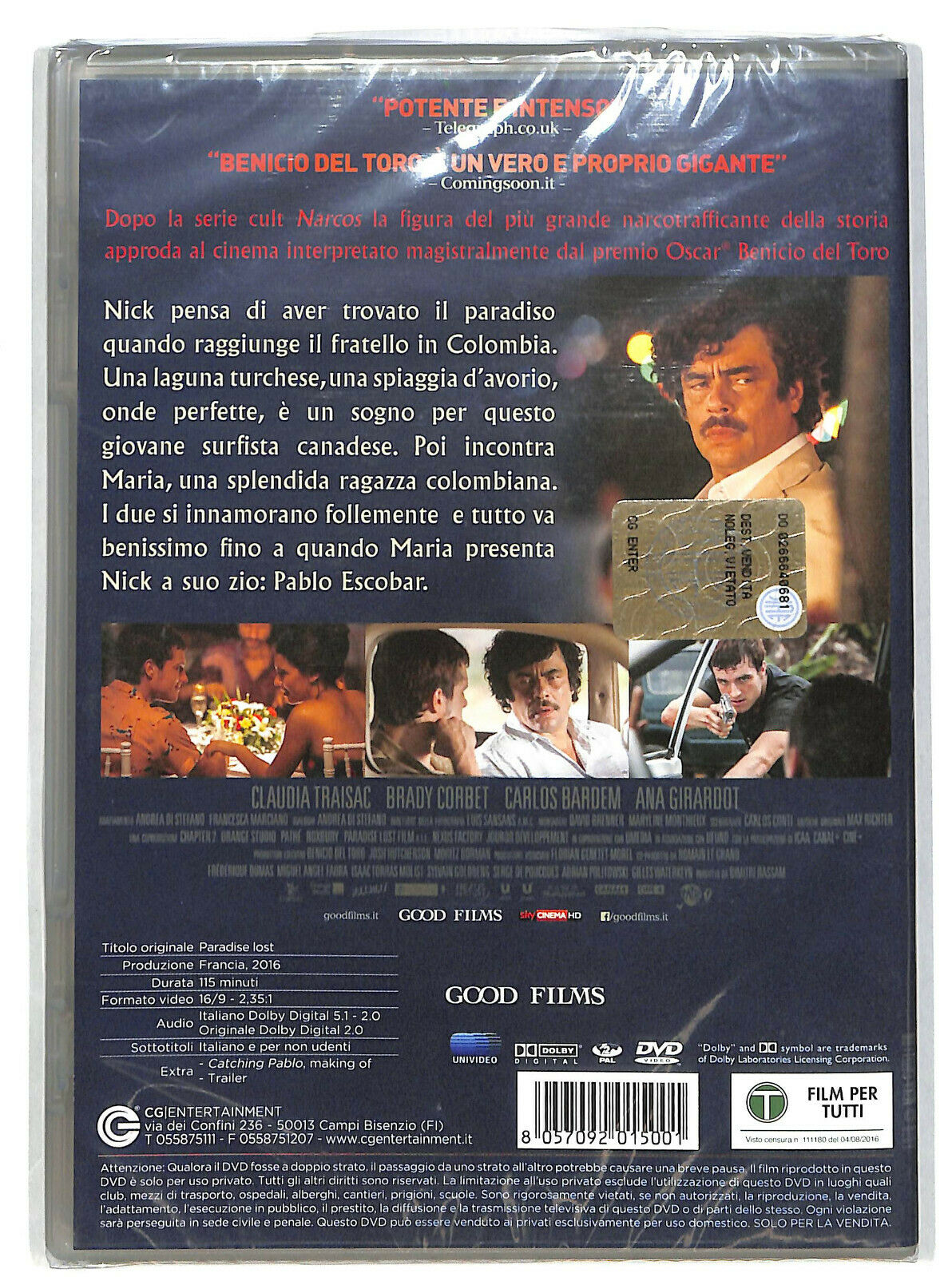 EBOND Escobar - Paradise Lost NOLEGGIO DVD DB724811