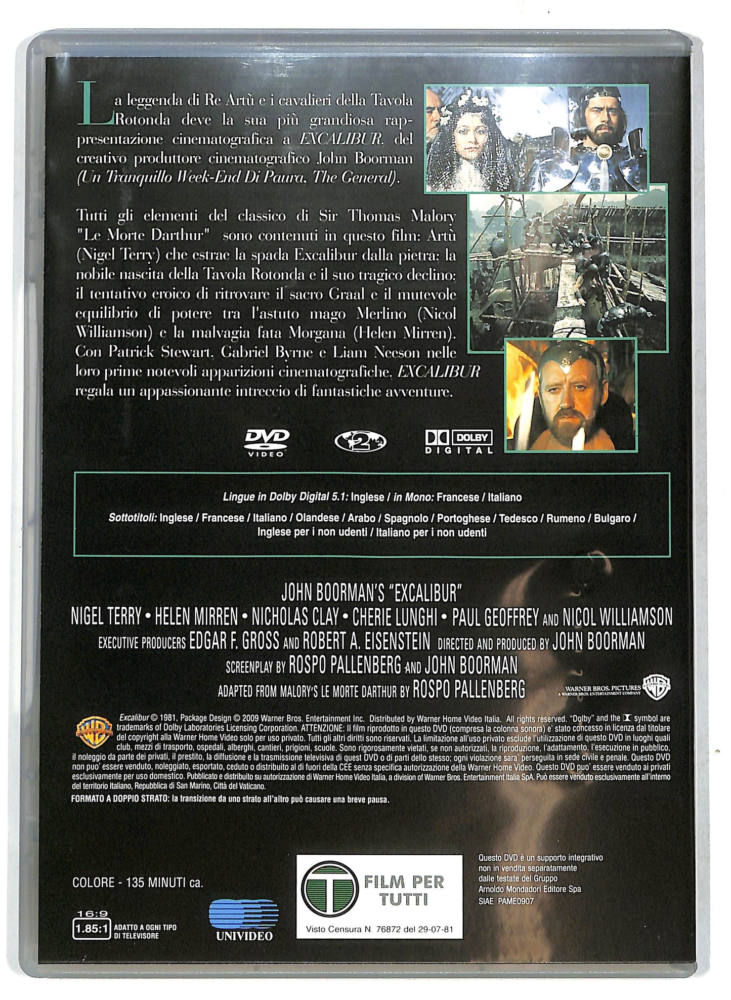 EBOND Excalibur EDITORIALE DVD DB724831