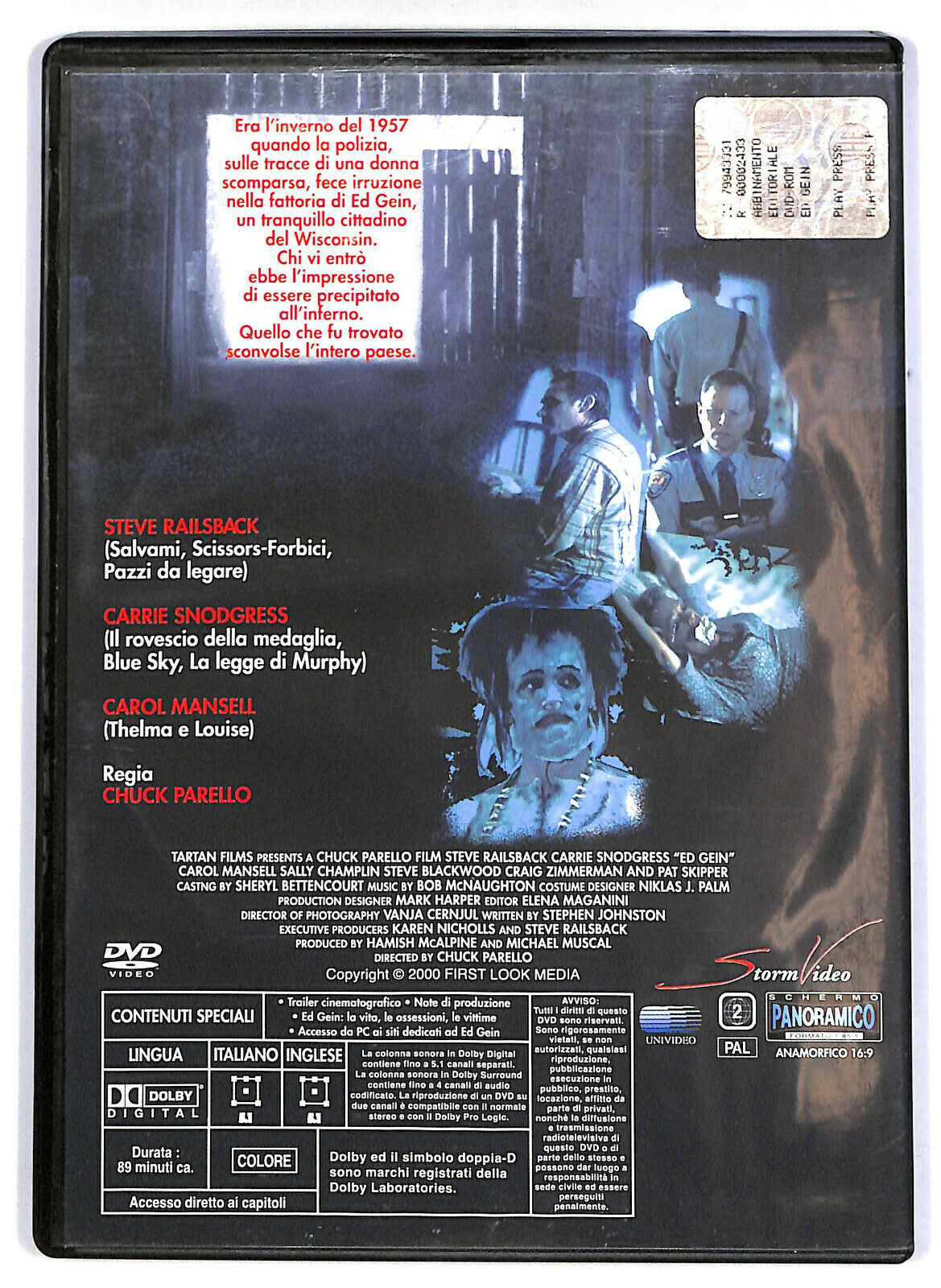 EBOND Ed Gein - Il Macellaio Di Plainfield DVD DB724861