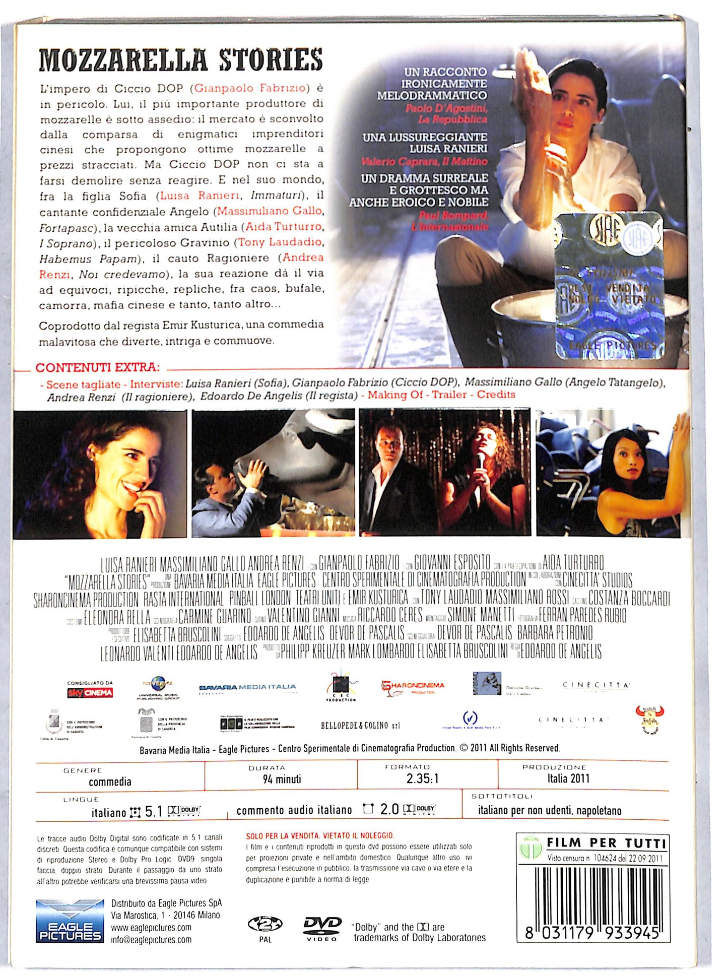 EBOND Mozzarella Stories NOLEGGIO DVD DB725124