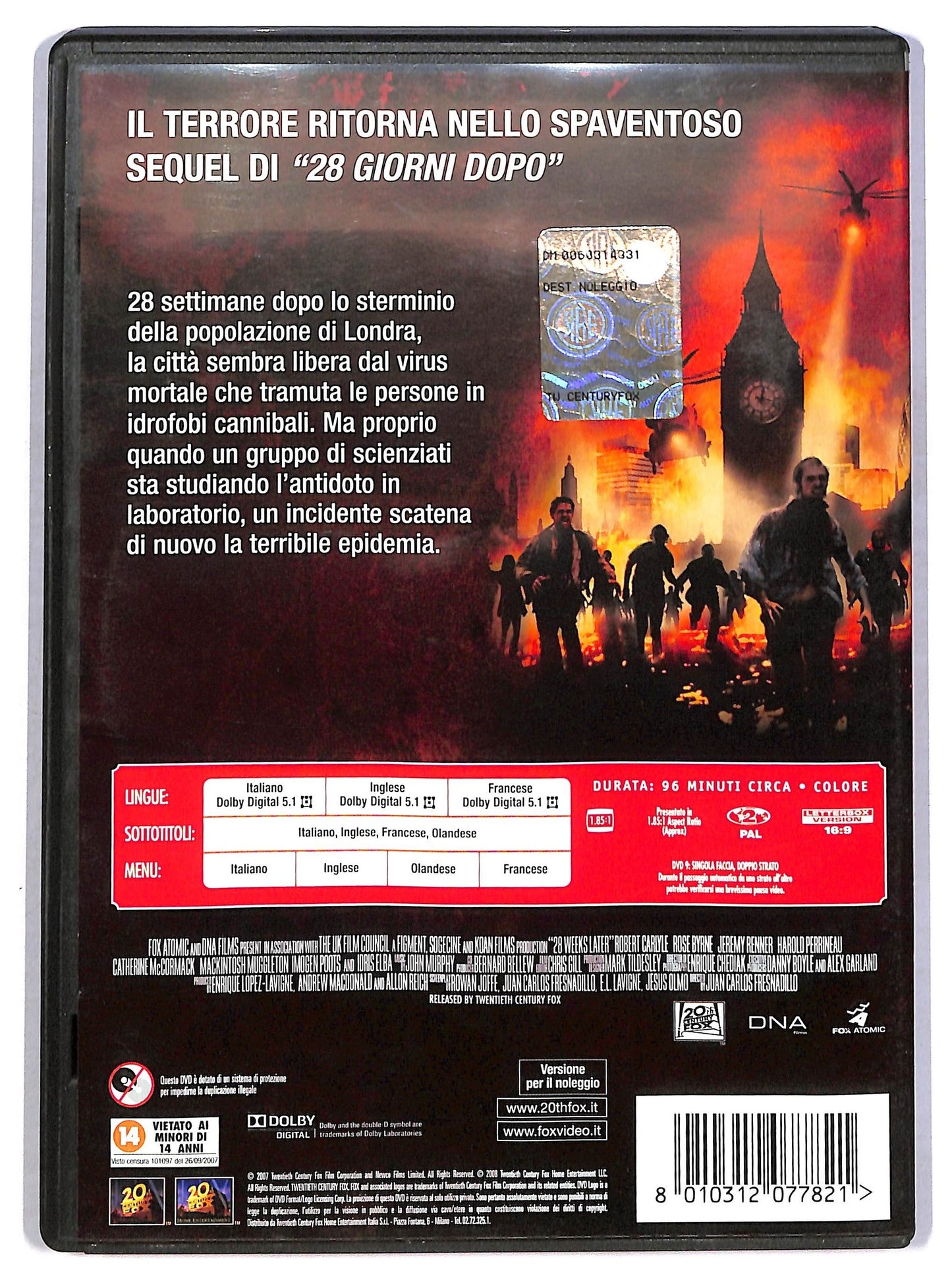 EBOND 28 settimane dopo NOLEGGIO DVD DB725126