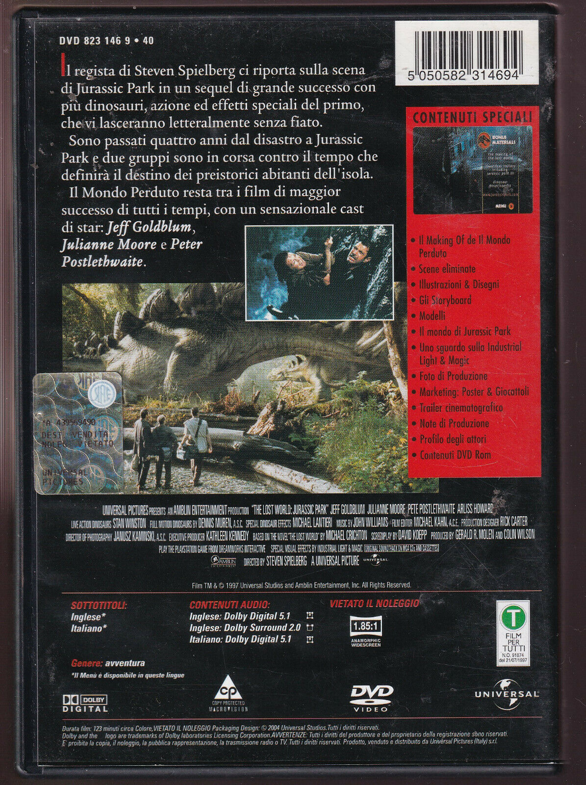 EBOND Jurassic Park Il Mondo Perduto NOLEGGIO DVD DB725215