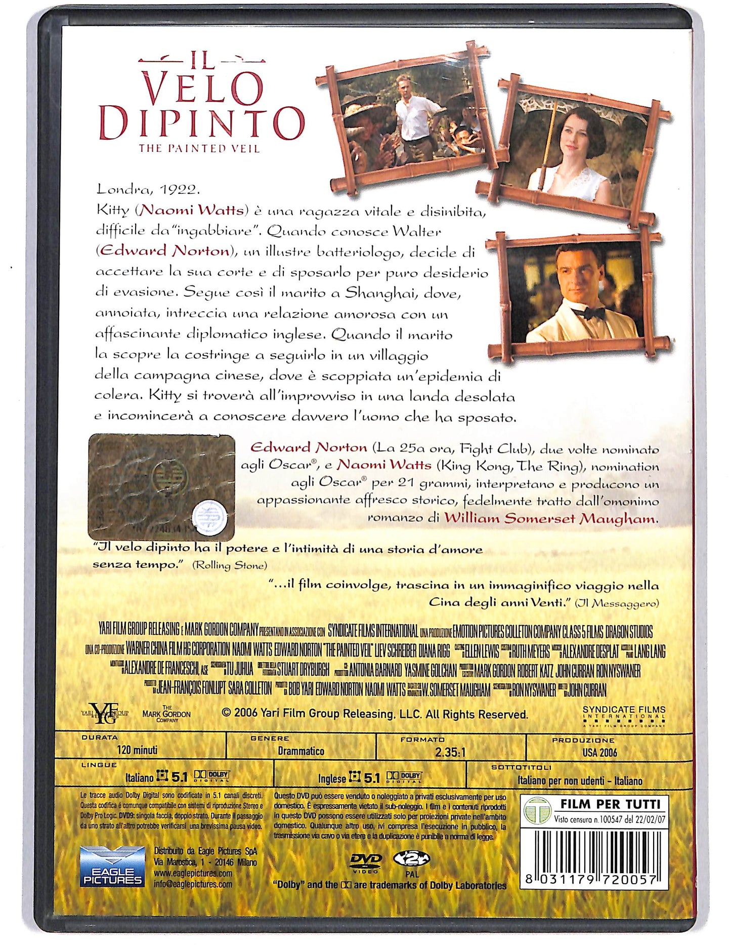 EBOND Il velo dipinto NOLEGGIO NOLEGGIO DVD DB725218