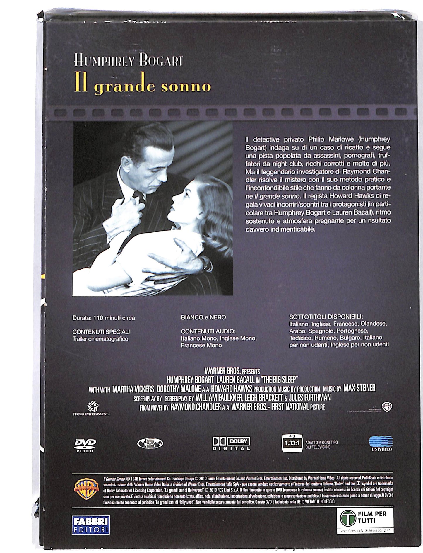 EBOND Le Grandi star di Hollywood - il grande sonno EDITORIALE DVD DB725403