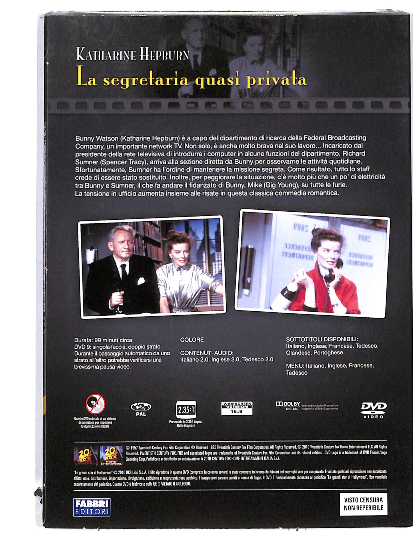 EBOND Le Grandi star di Hollywood - la segretaria quasi privata DVD DB725419