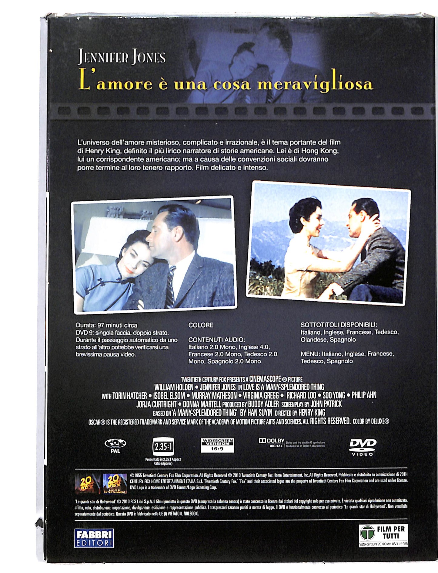 EBOND Le Grandi star di Hollywood - l'amore e una cosa meravigliosa DVD DB725421