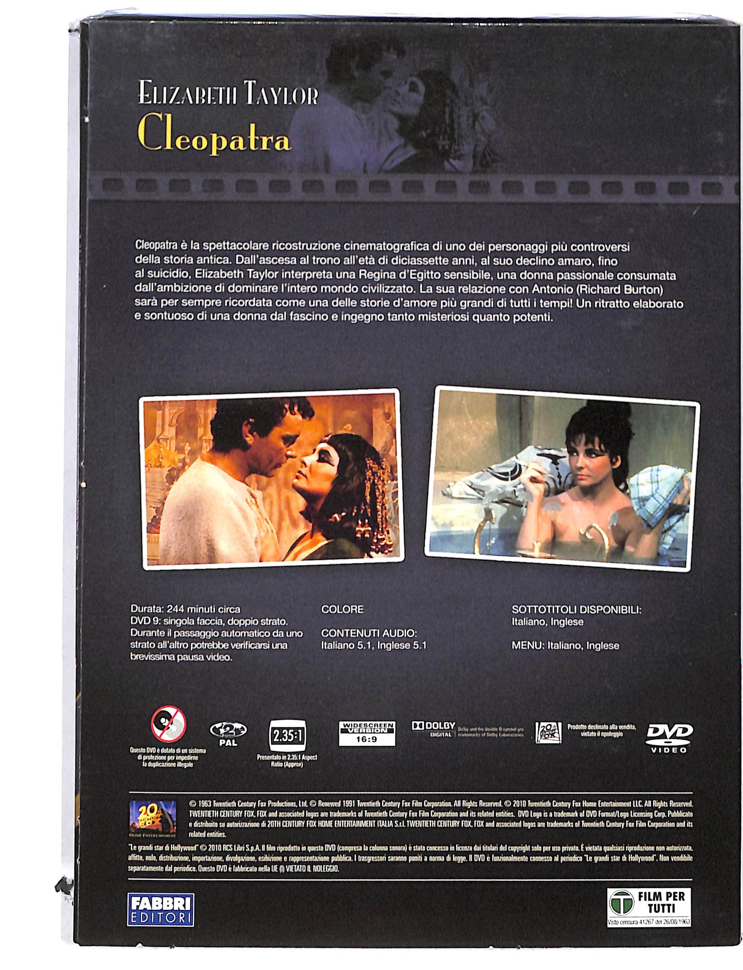 EBOND Le Grandi star di Hollywood - Cleopatra EDITORIALE DVD DB725423