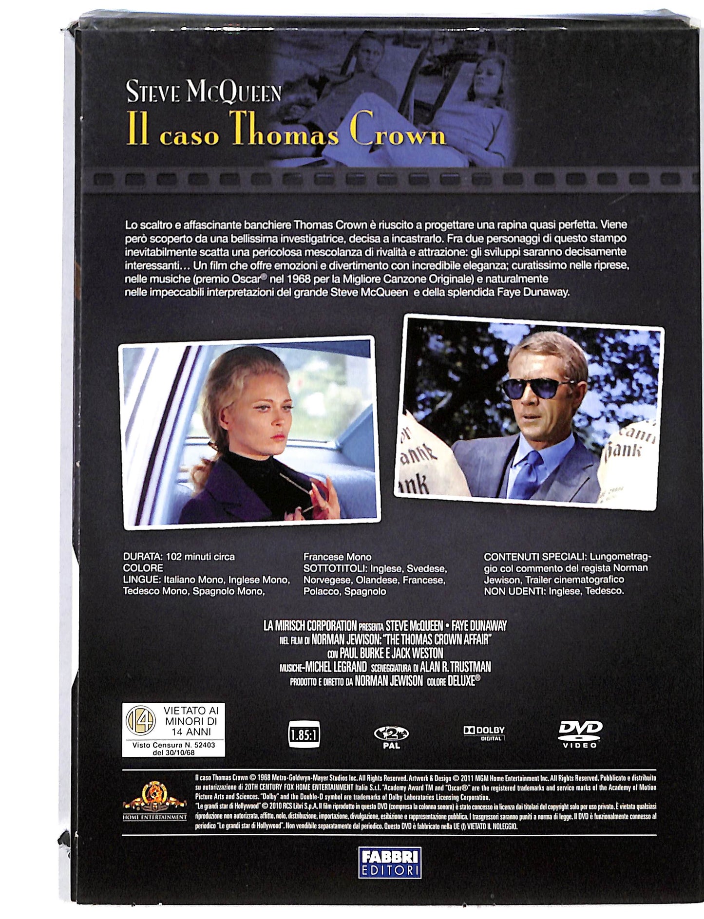 EBOND Le Grandi star di Hollywood - il caso Thomas Crown DVD DB725438