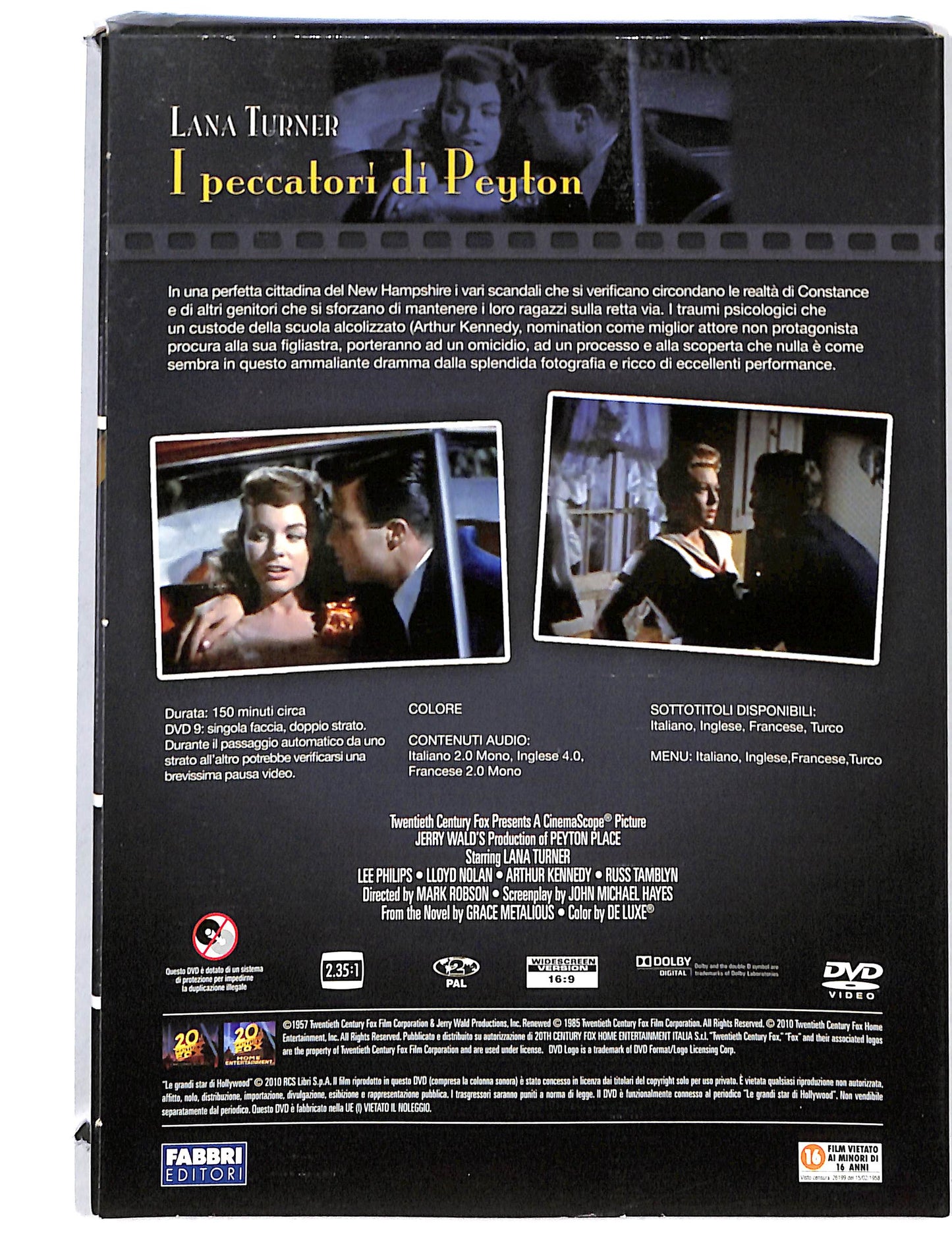 EBOND Le Grandi star di Hollywood - i peccatori di Peyton DVD DB725441