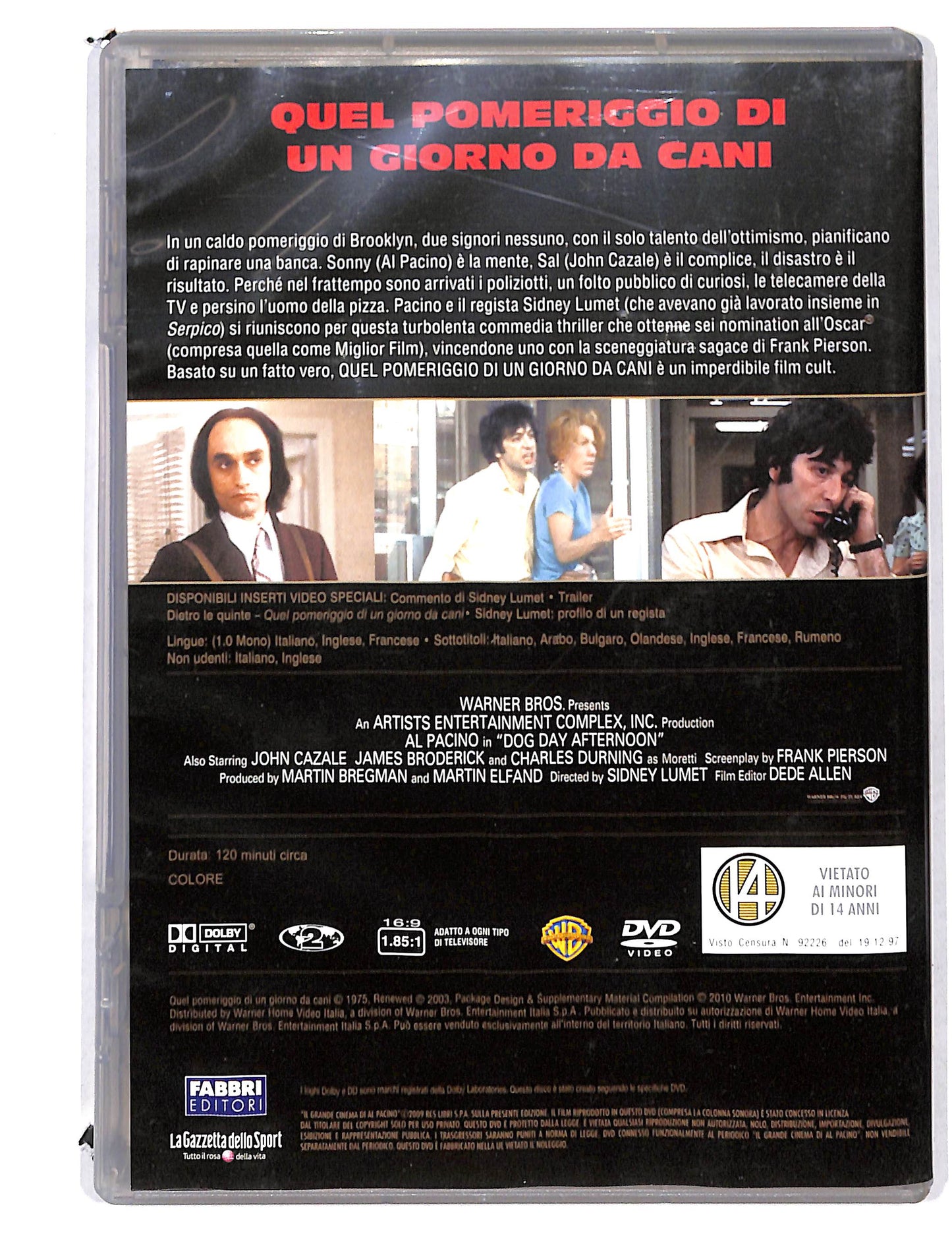 EBOND Quel Pomeriggio di un giorno da cani EDITORIALE DVD DB725447