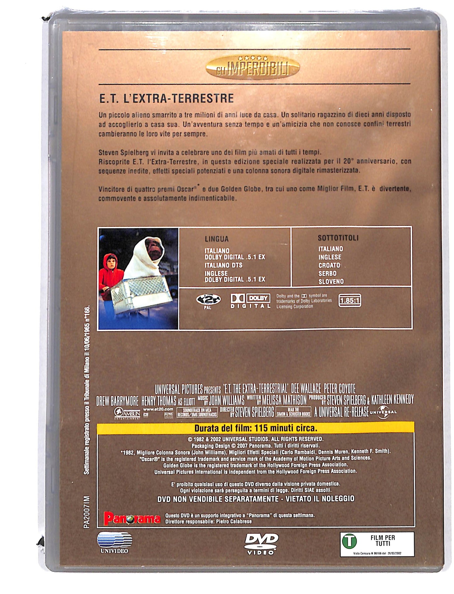 EBOND E.T L'extra-Terrestre EDITORIALE DVD DB725457