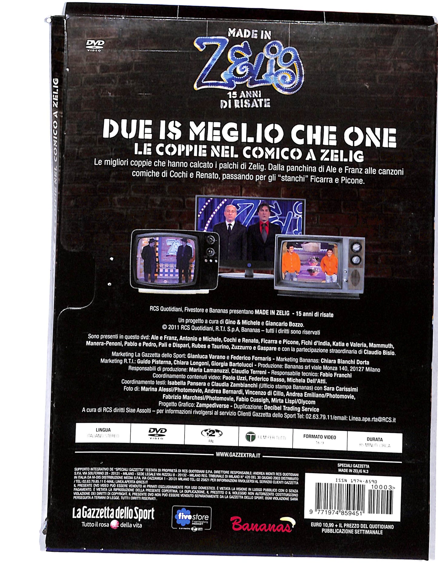 EBOND Made in Zelig vol.3 due is meglio che one EDITORIALE DVD DB725613
