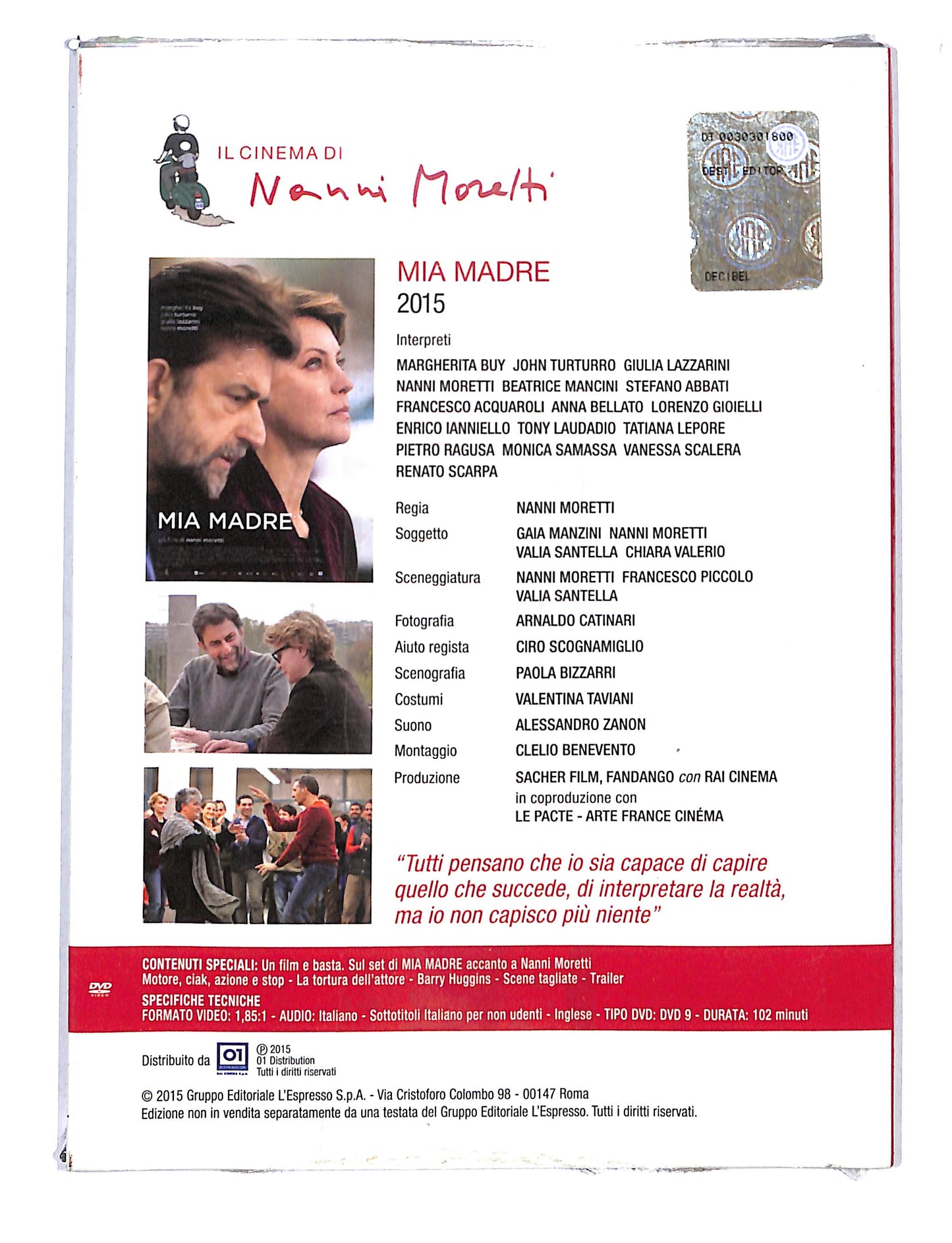 EBOND Il cinema di nanni Moretti - Mia Madre vol.1 DVD DB725614