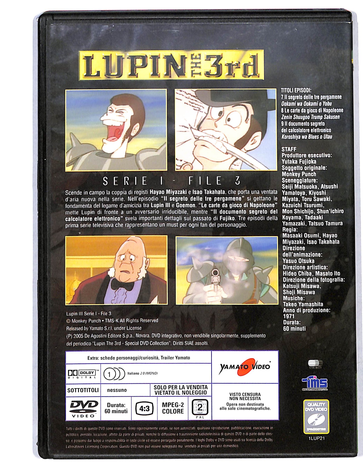 EBOND Lupin the 3rd - Serie I - File 3 EDITORIALE DVD DB725645