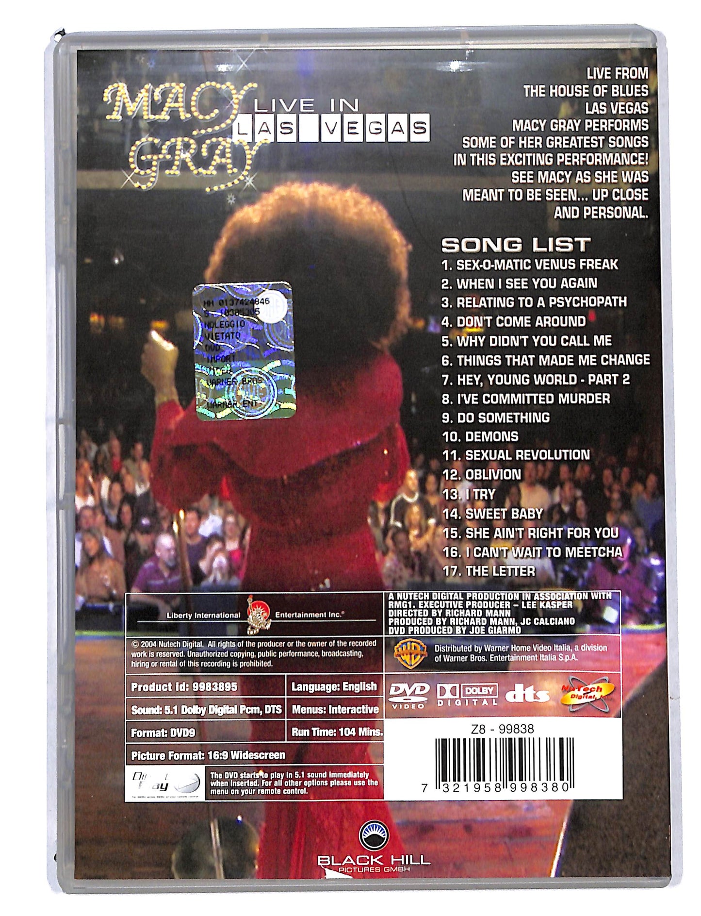 EBOND Gray Macy - Live In Las Vegas DVD DB725648