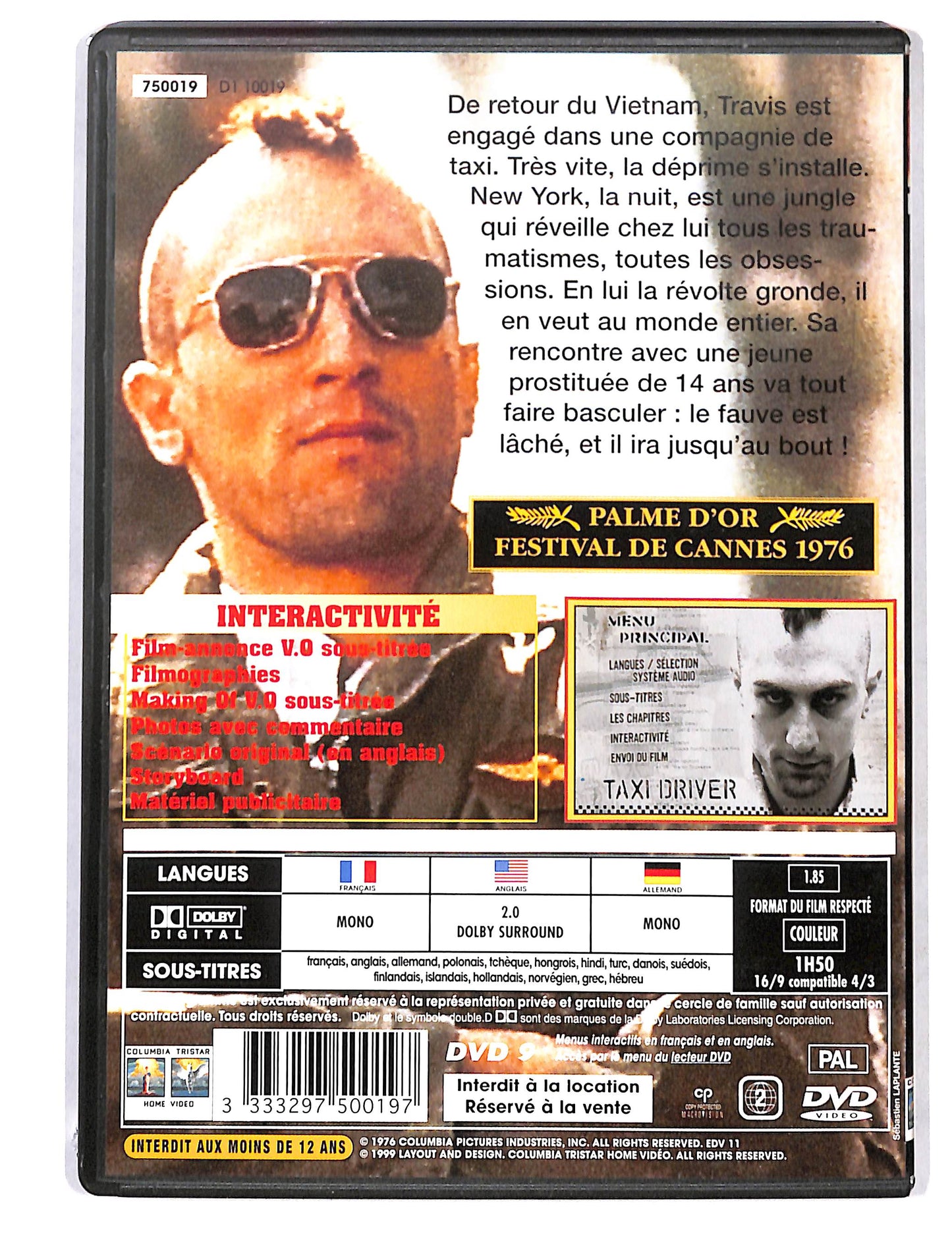 EBOND Taxi Driver Edition Collector Limitee DVD DB725935