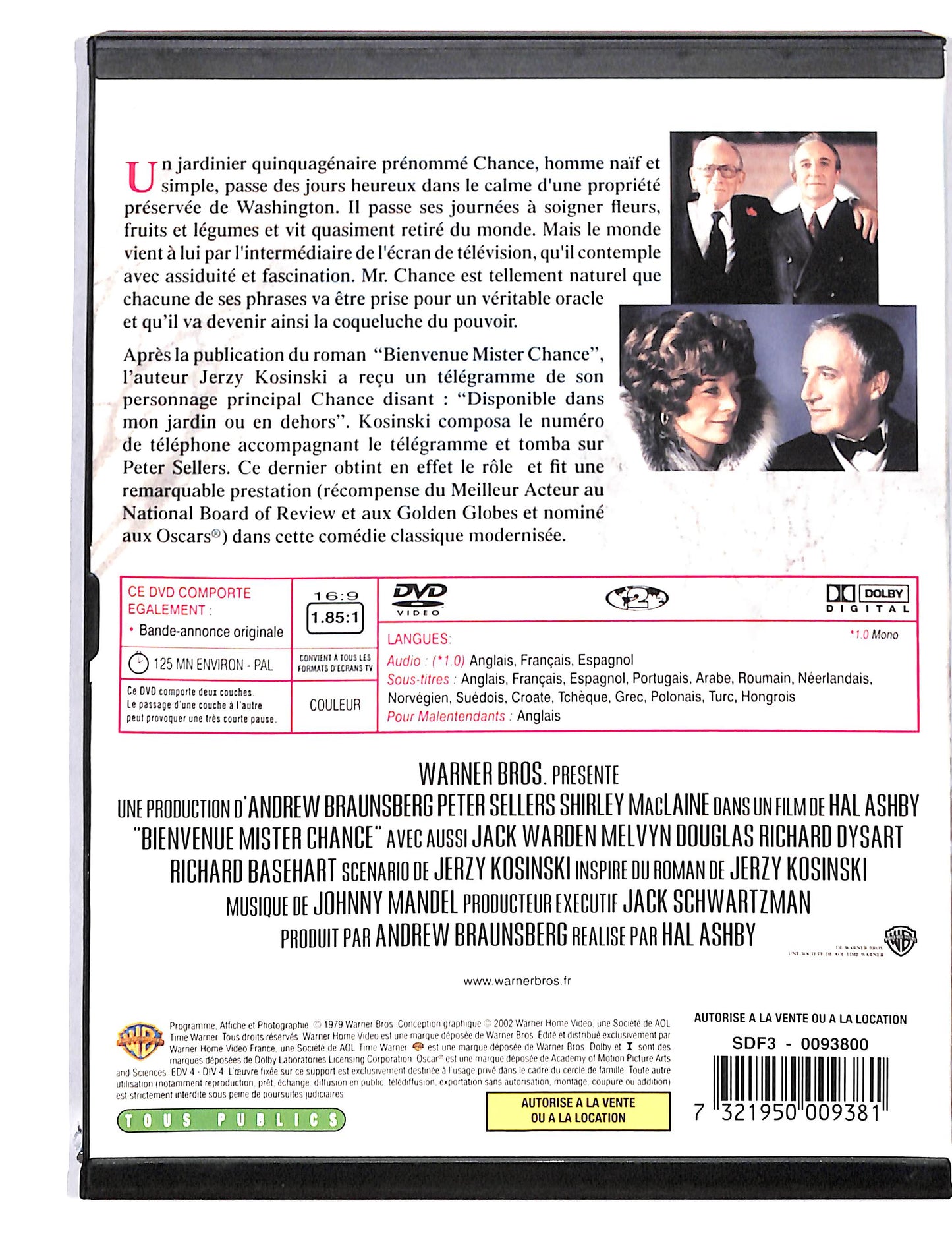 EBOND Bienvenue mister chance - Edizione Francia SNAPPER DVD DB725960