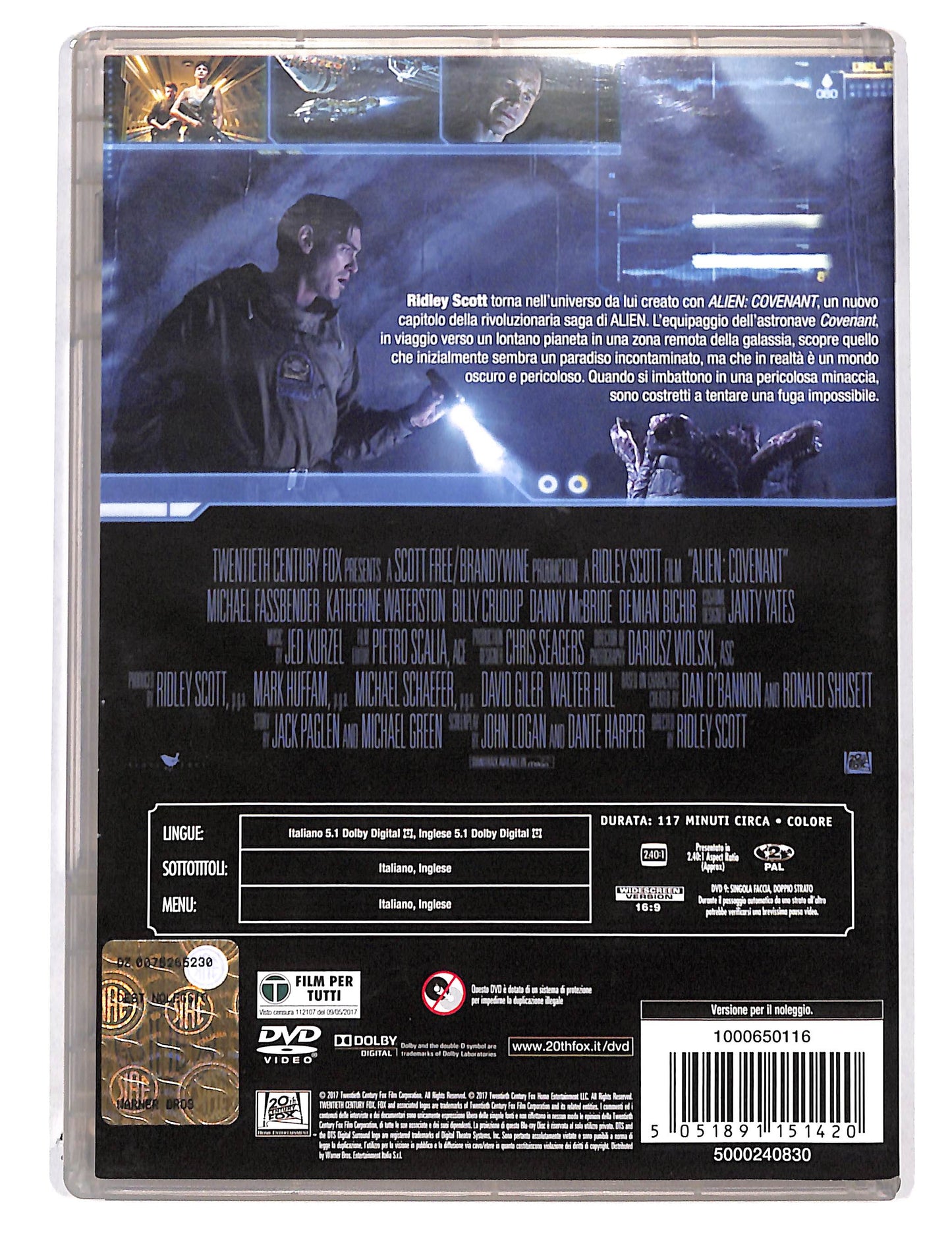 EBOND Alien covenant NOLEGGIO DVD DB726110